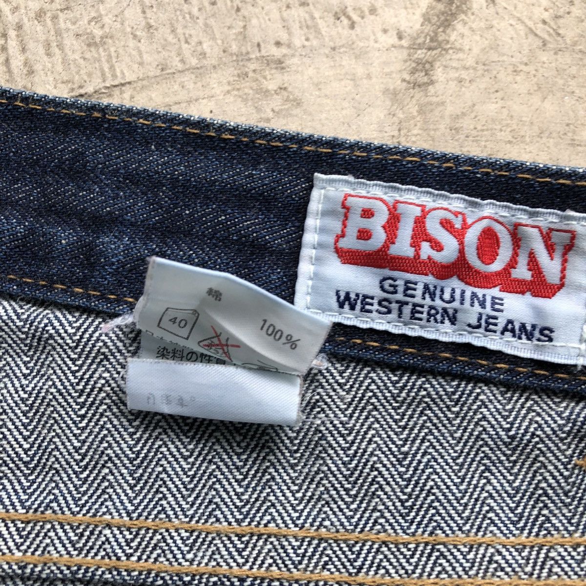 Other BISON Japanese Hickory Stripe Flared Jeans Size US 30 / EU 46 - 13 Thumbnail