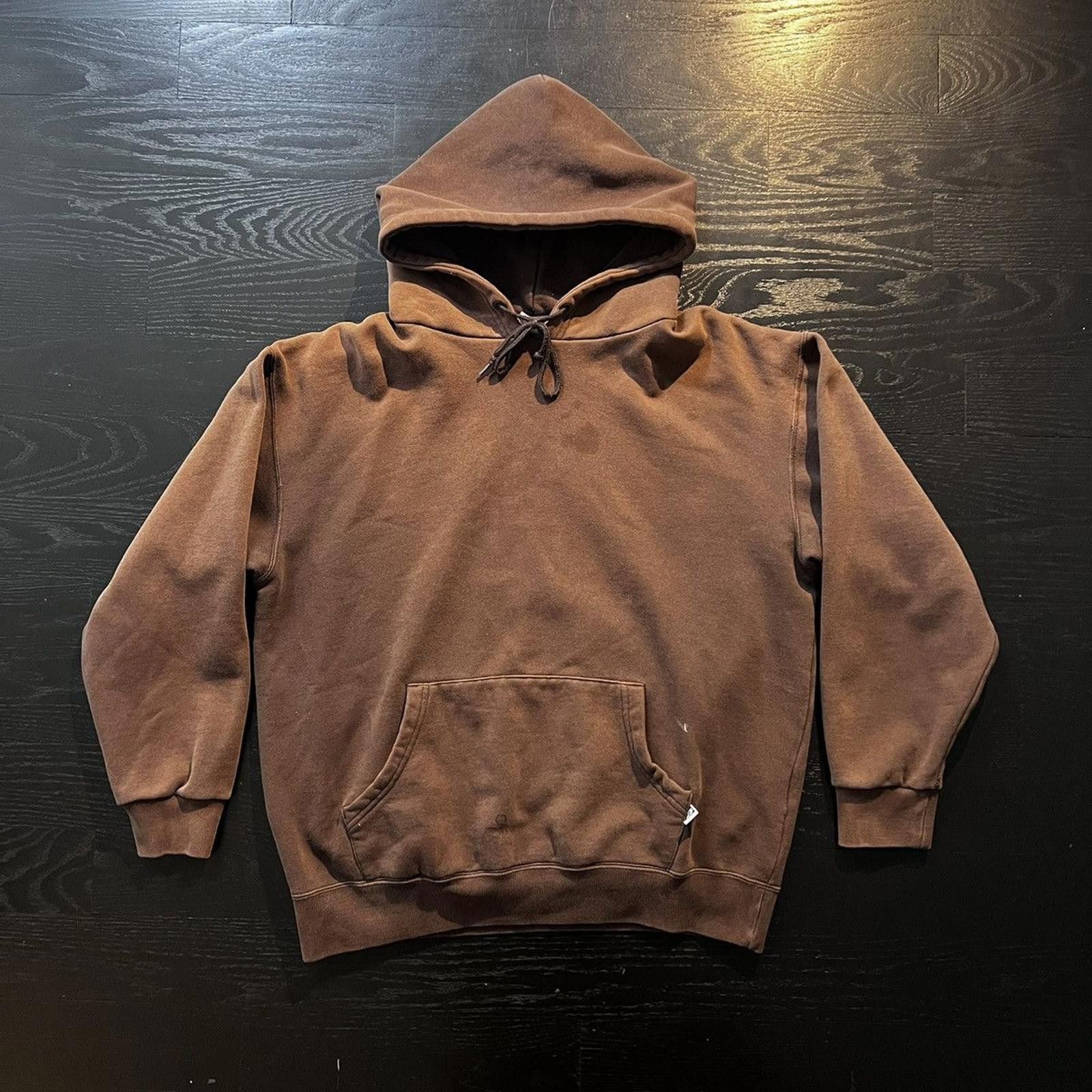 Vintage Vintage Faded Brown Discus Athletic Hoodie Size US L / EU 52-54 / 3 - 1 Thumbnail