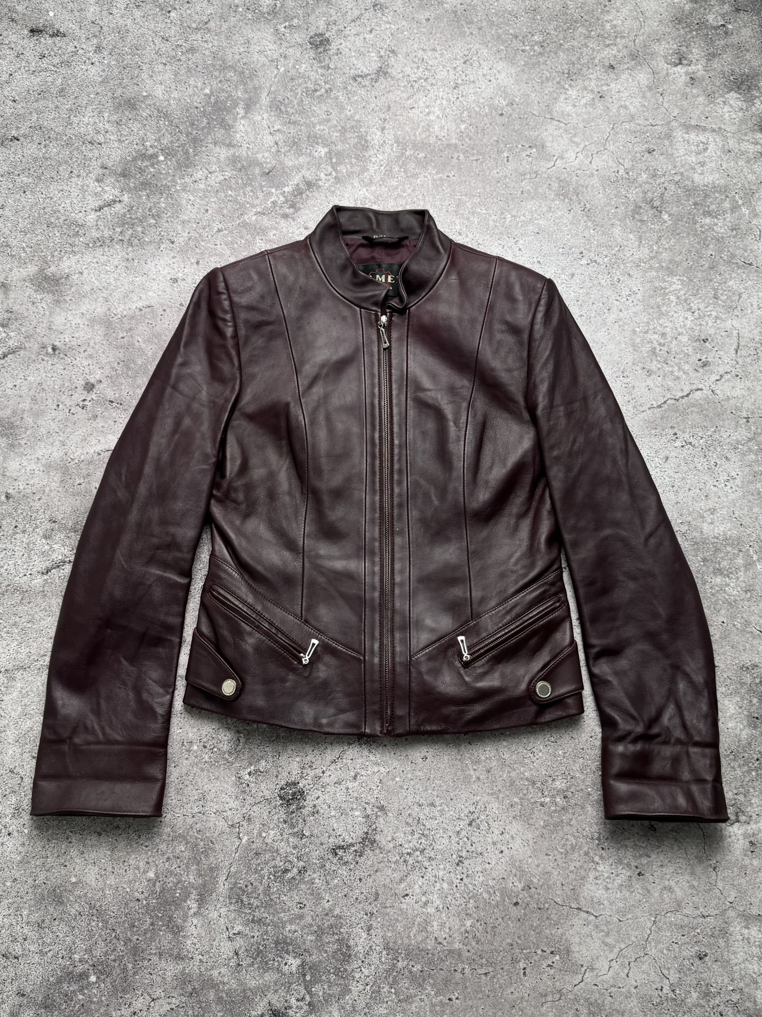 Vintage Vintage Cropped Leather Jacket C5(V402) Size S / US 4 / IT 40 - 1 Thumbnail