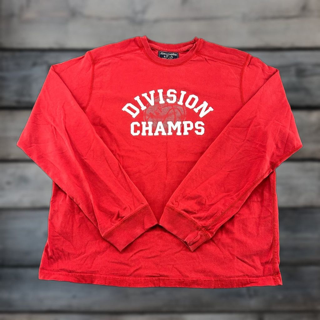 Abercrombie & Fitch VINTAGE Abercrombie & Fitch Shirt Mens XL Red Long Sleeve Crew Neck 90s Size US XL / EU 56 / 4 - 1 Thumbnail
