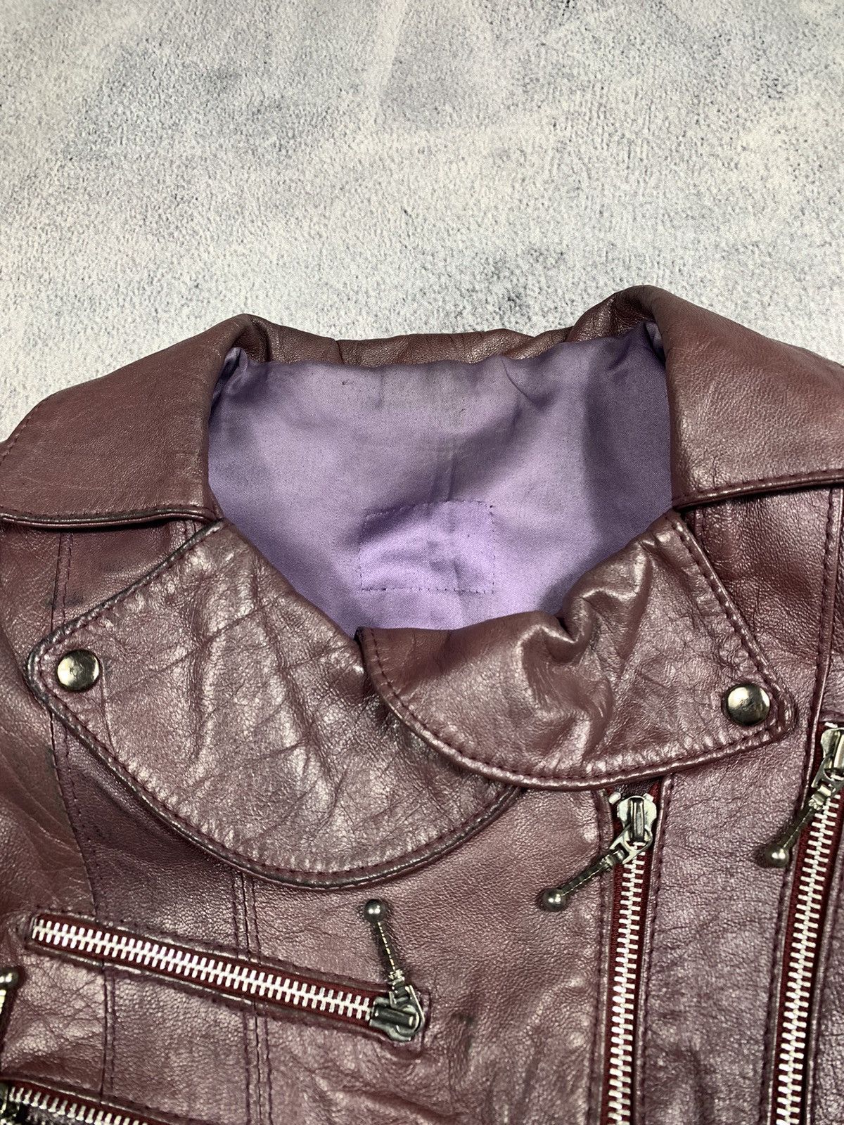 Genuine Leather × Vintage Vintage Y2K Leather cropped jacket opium AvantGarde style Size M / US 6-8 / IT 42-44 - 11 Thumbnail