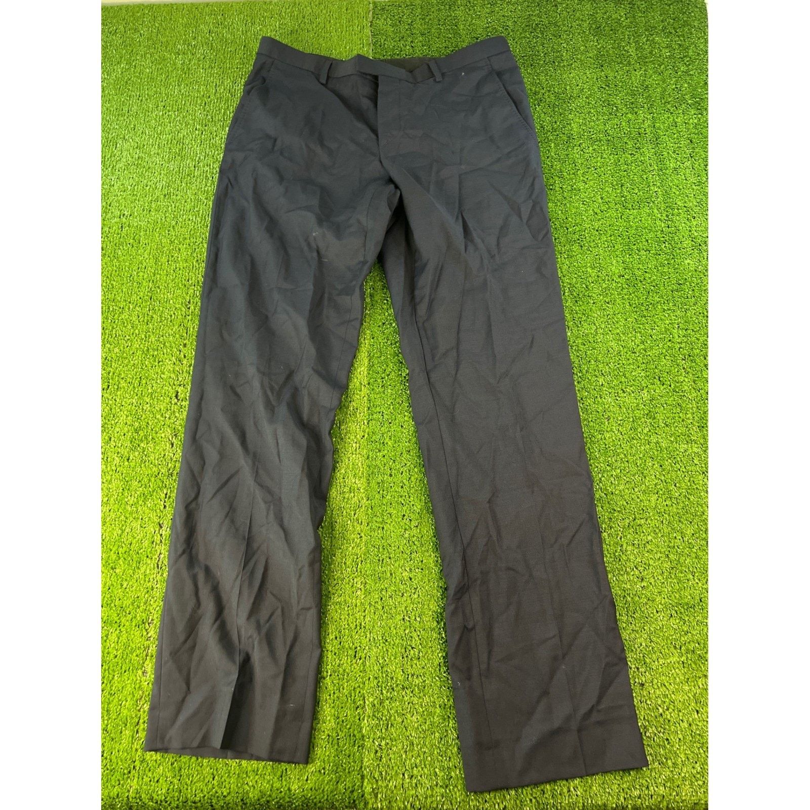 J.Lindeberg J. Lindbergh Men's Blue Dress Pants Flat Front 36X31 Size US 36 / EU 52 - 1 Thumbnail