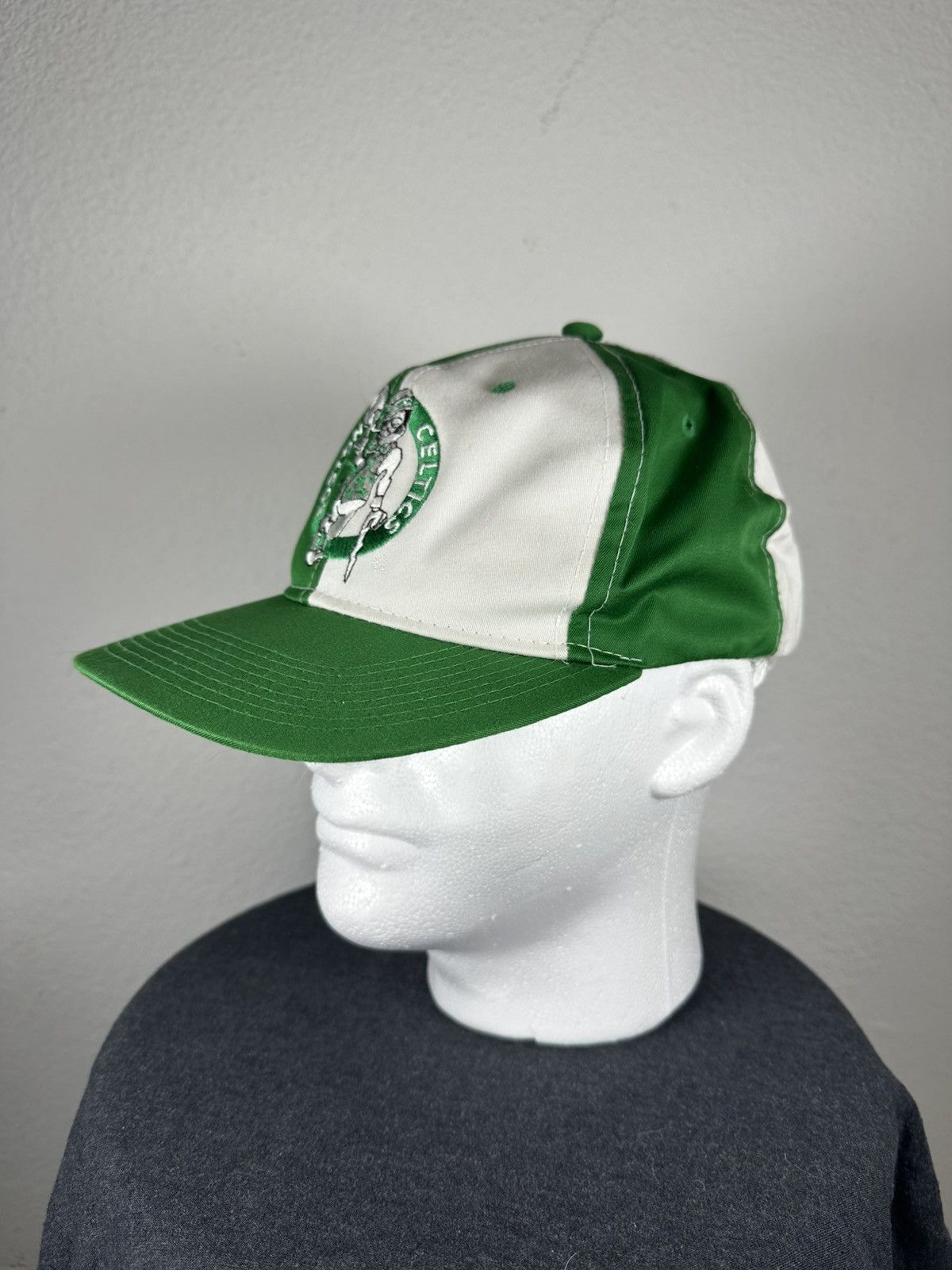 NBA Rare 90s Boston Celtics color block hat Size ONE SIZE - 1 Thumbnail
