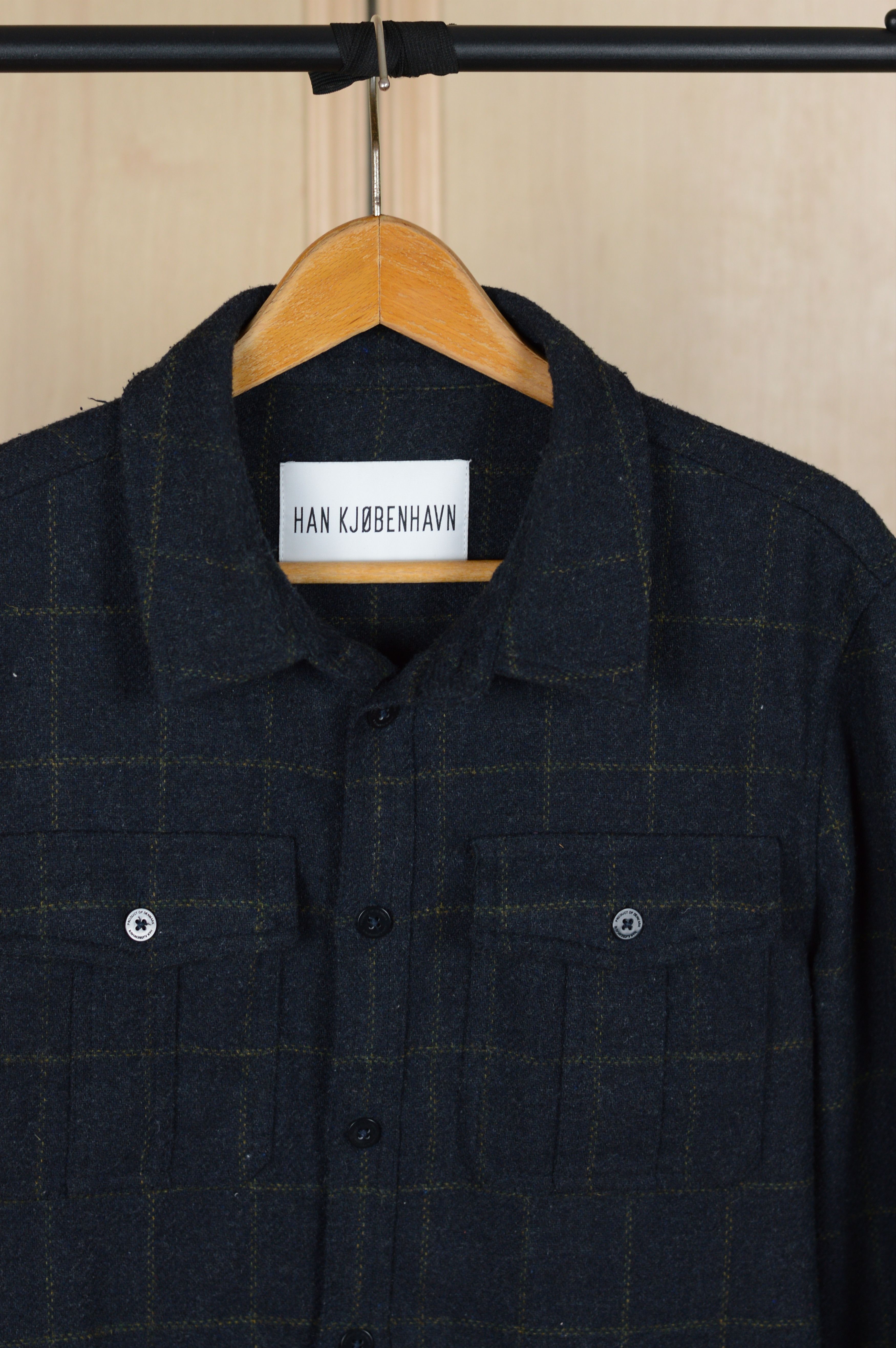 Han Kjobenhavn Han Kjobenhavn Garden Shirt Plaid Wool Size US L / EU 52-54 / 3 - 3 Thumbnail