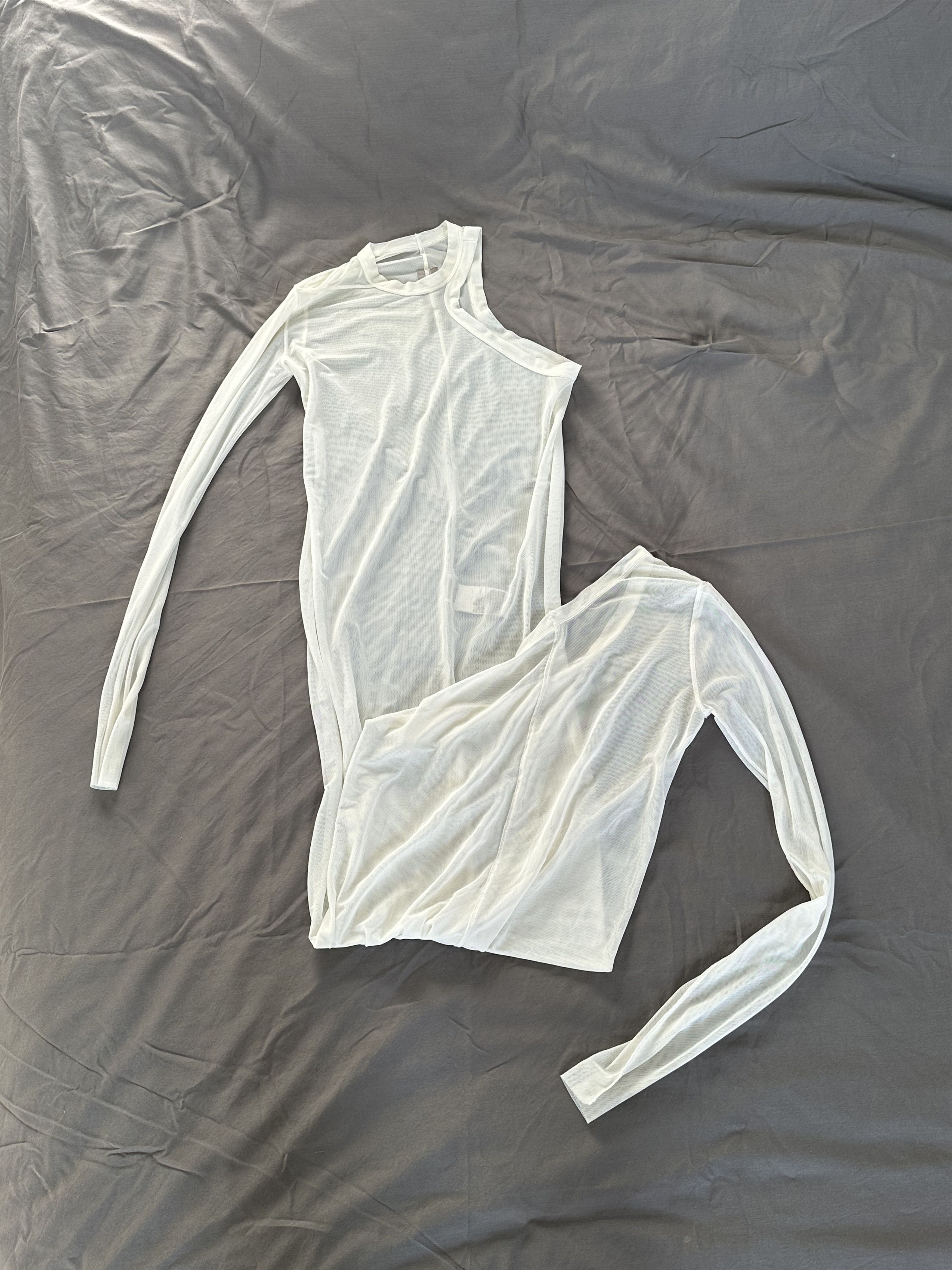 Rick Owens Rick Owens fw21 White Mesh Banana Top Size US S / EU 44-46 / 1 - 8 Thumbnail