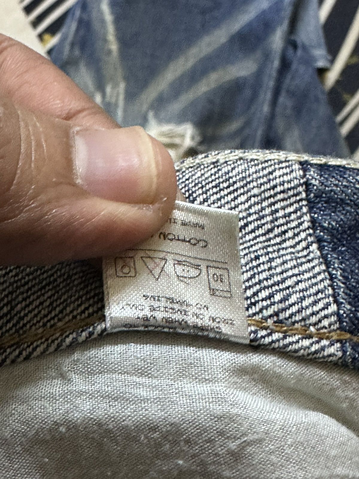 Antihero Vintage Antinero Whiskers Mudwash Sashiko Boro Denim Size US 32 / EU 48 - 10 Thumbnail
