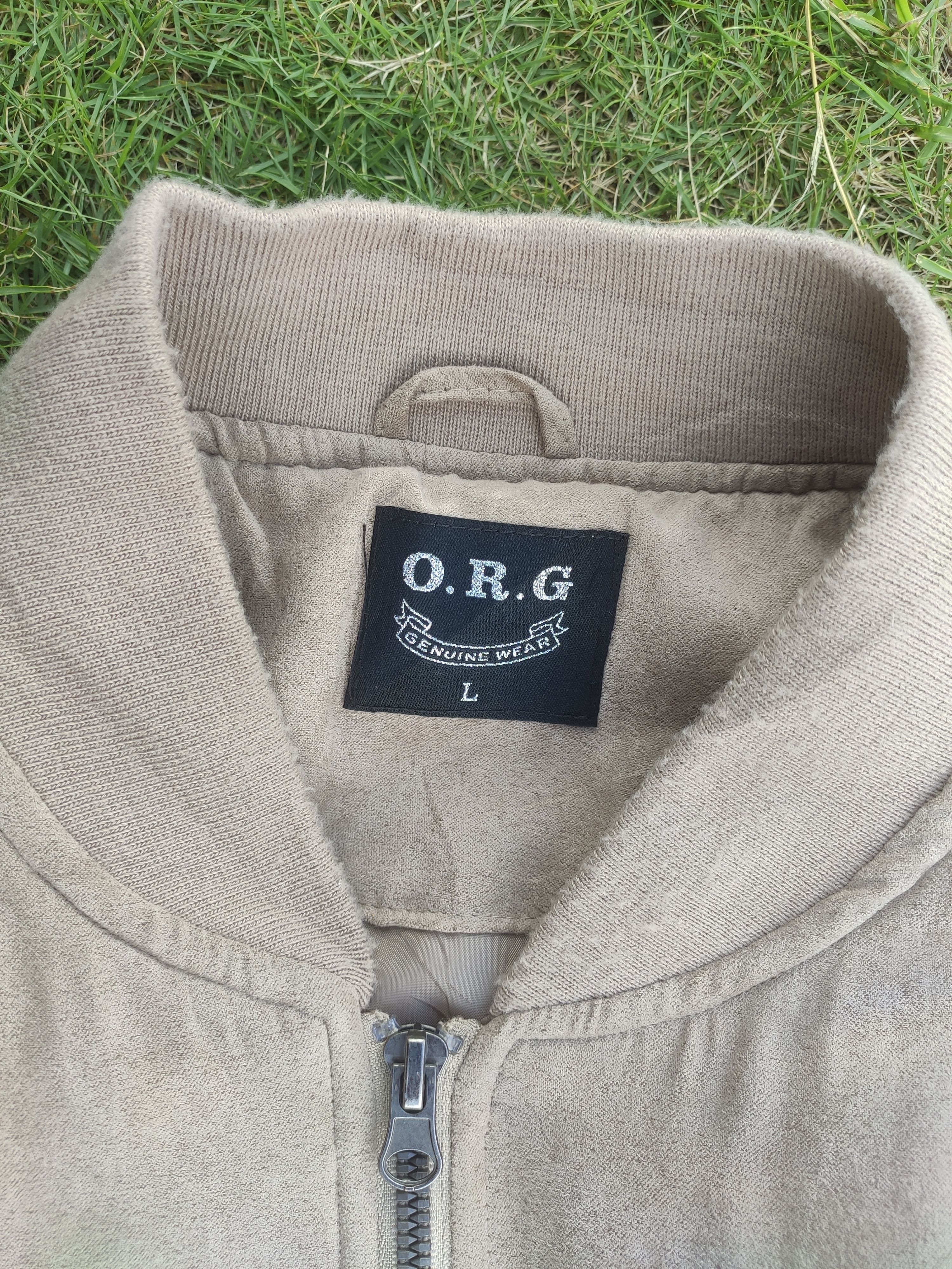 Japanese Brand Vintage O.R.G Velour / Velvet Bomber Jacket Size US L / EU 52-54 / 3 - 5 Thumbnail
