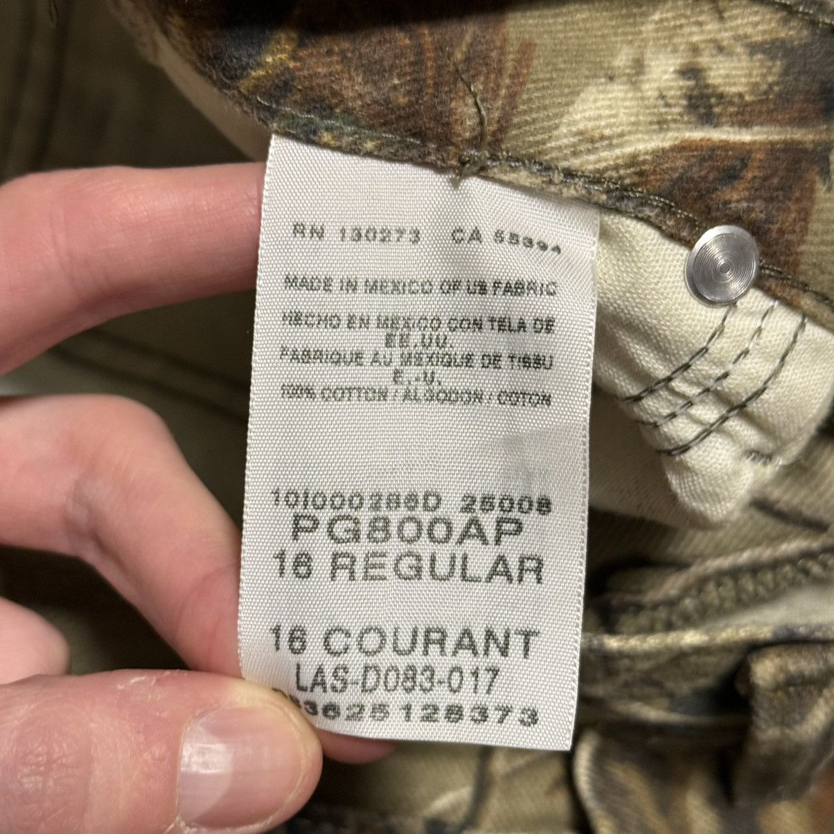 Wrangler 📌 Vintage Wrangler Realtree Camo Y2K Baggy Jeans Rare Size 38" / US 16 / IT 52 - 17 Thumbnail