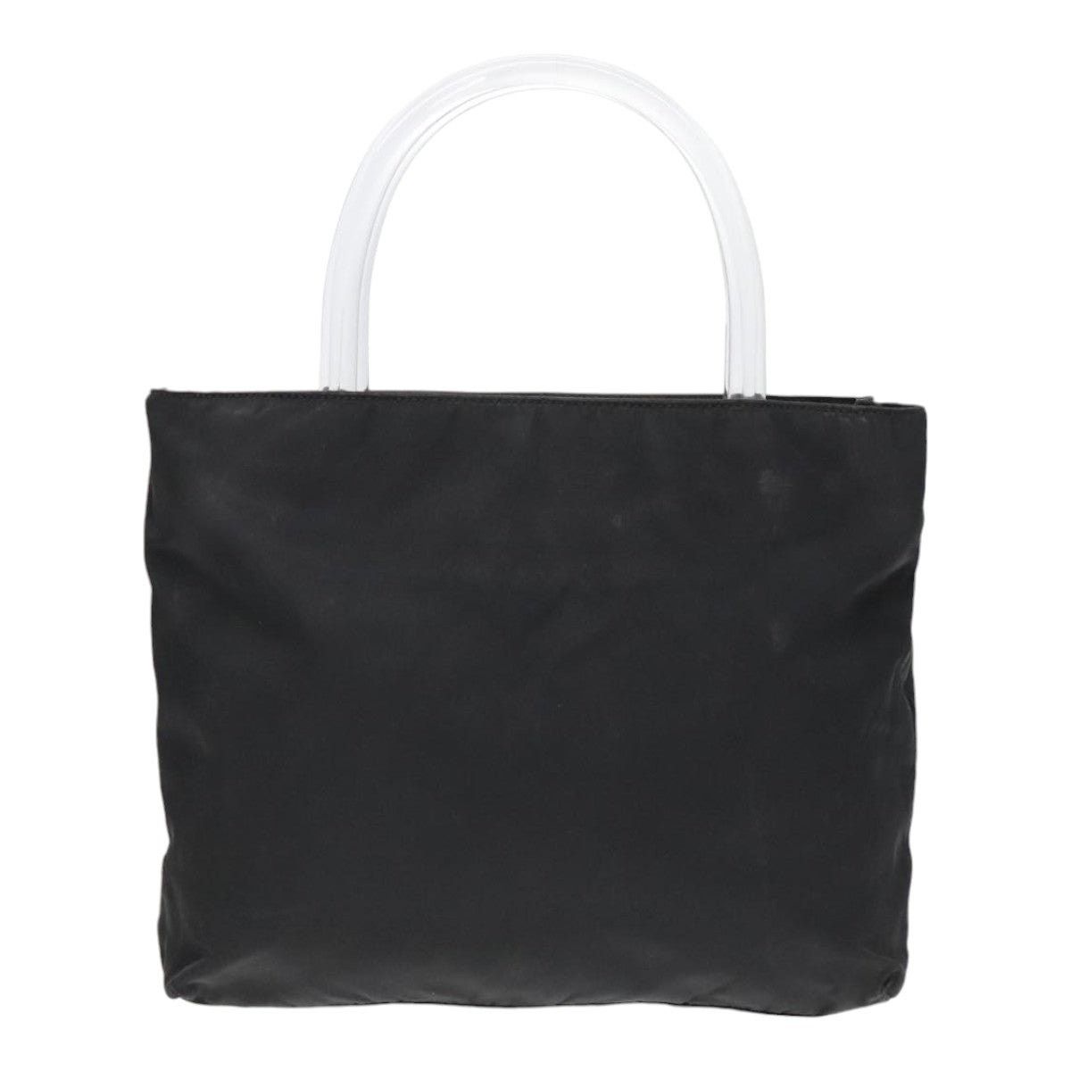 Prada PRADA Hand Bag Nylon Plastic Black Clear Silver Size ONE SIZE - 13 Thumbnail