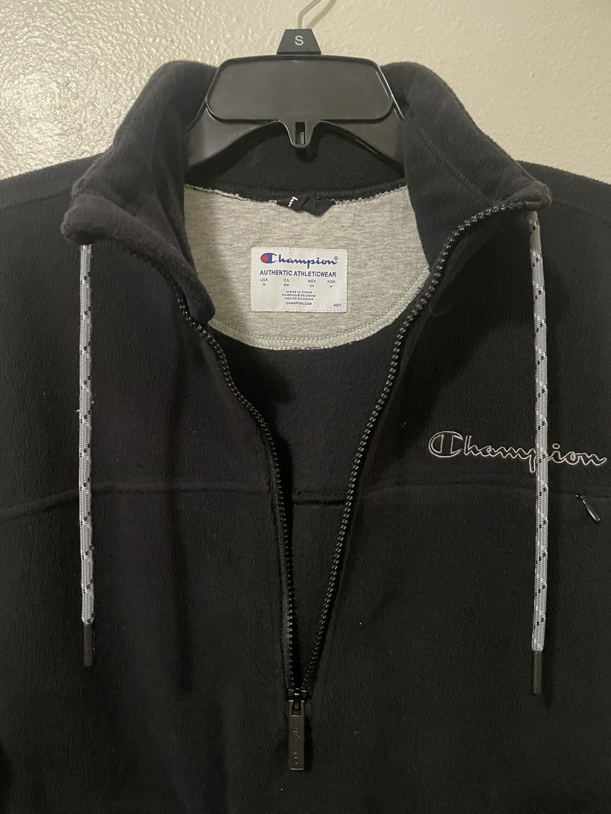 Champion Champion Black Quarter Zip Up Size US S / EU 44-46 / 1 - 6 Thumbnail