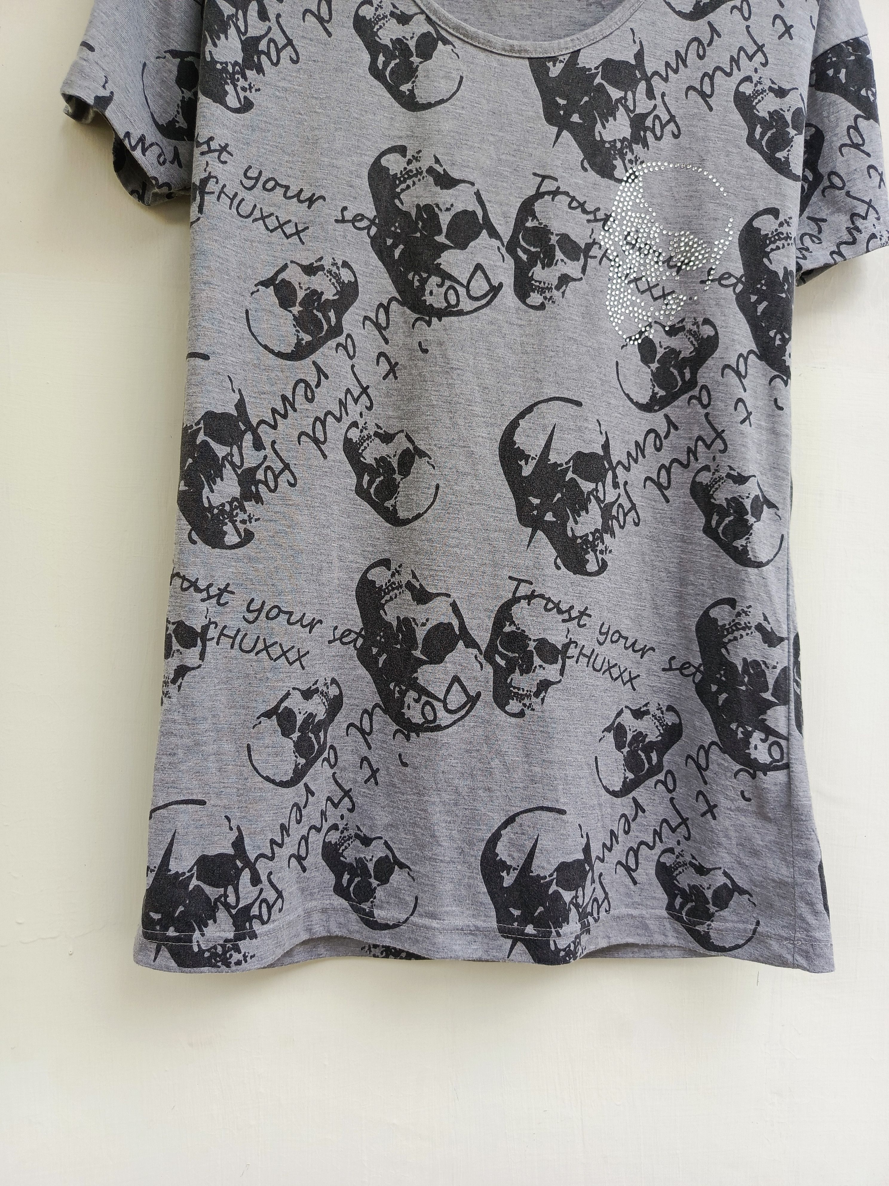 Japanese Brand Chu XXX skull tshirt Size L / US 10 / IT 46 - 3 Thumbnail