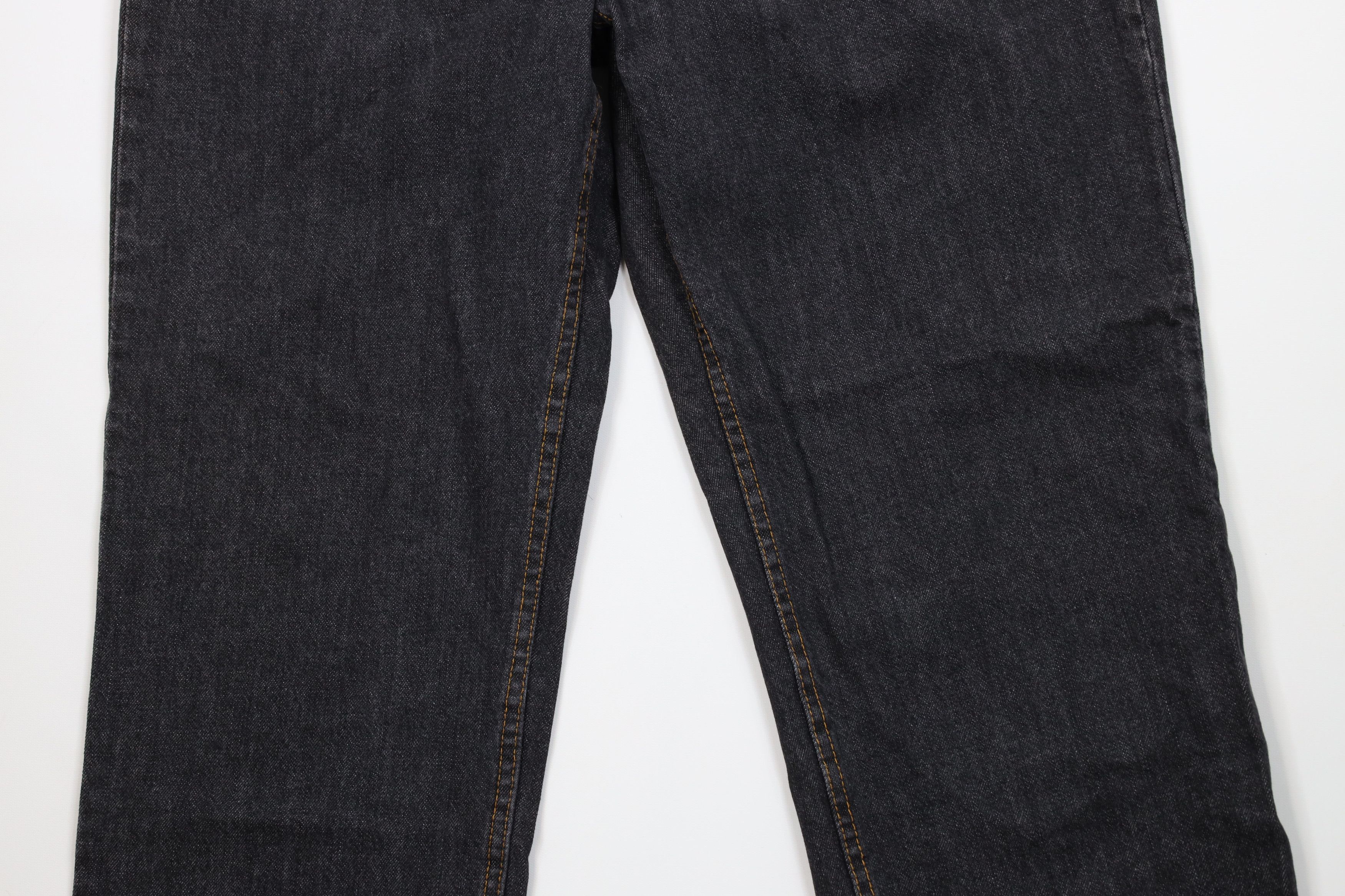 Eddie Bauer Vintage 90s Eddie Bauer Wide Leg Denim Jeans Black Cotton Size US 38 / EU 54 - 3 Thumbnail
