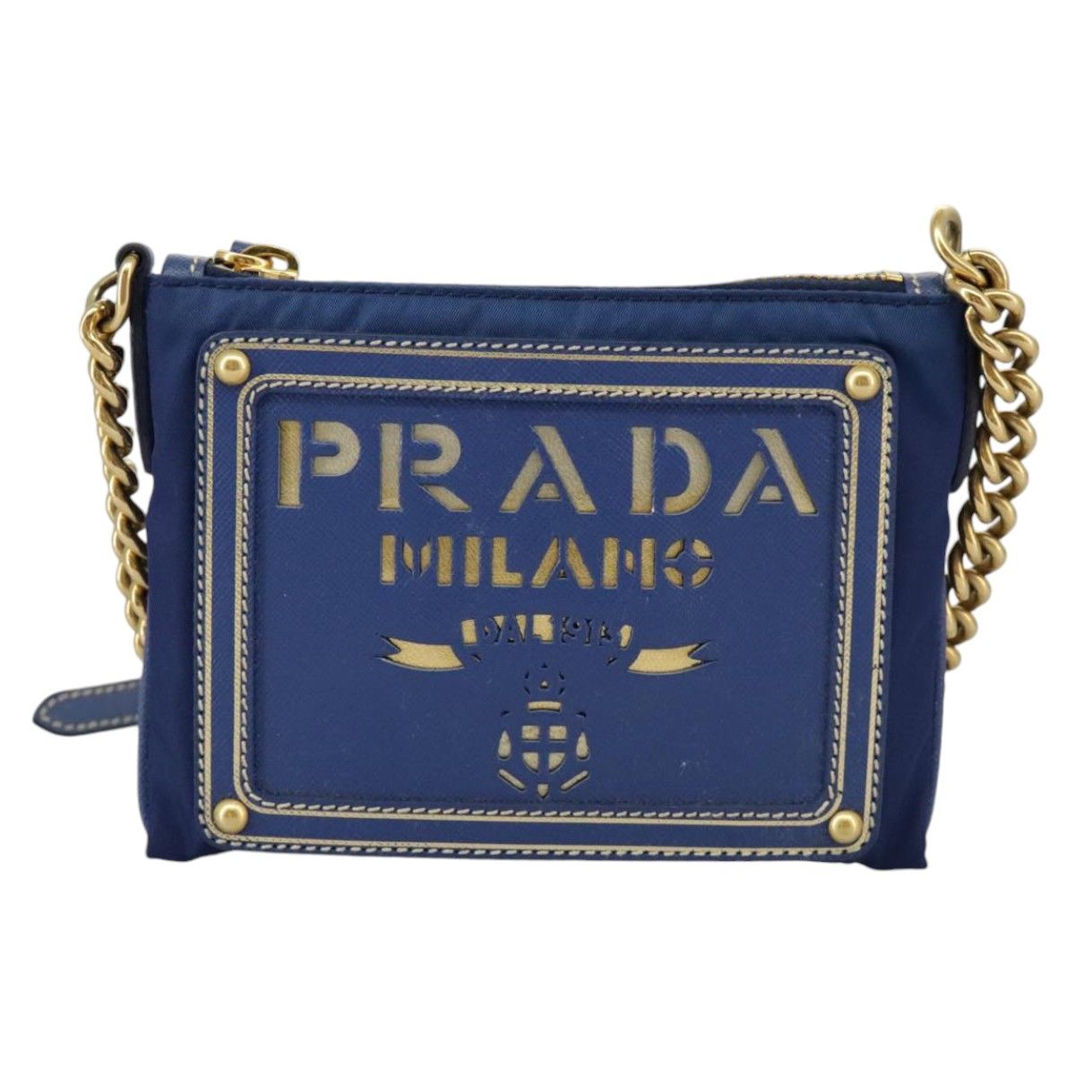 Prada Blue Synthetic Clutch Bag (Pre-Owned) Size ONE SIZE - 1 Thumbnail
