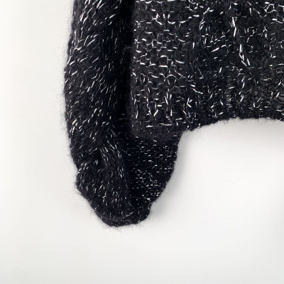 Loewe Loewe Black Mohair Crew Neck Long Sleeve Knit Sweater K26WX Size XS / US 0-2 / IT 36-38 - 4 Thumbnail