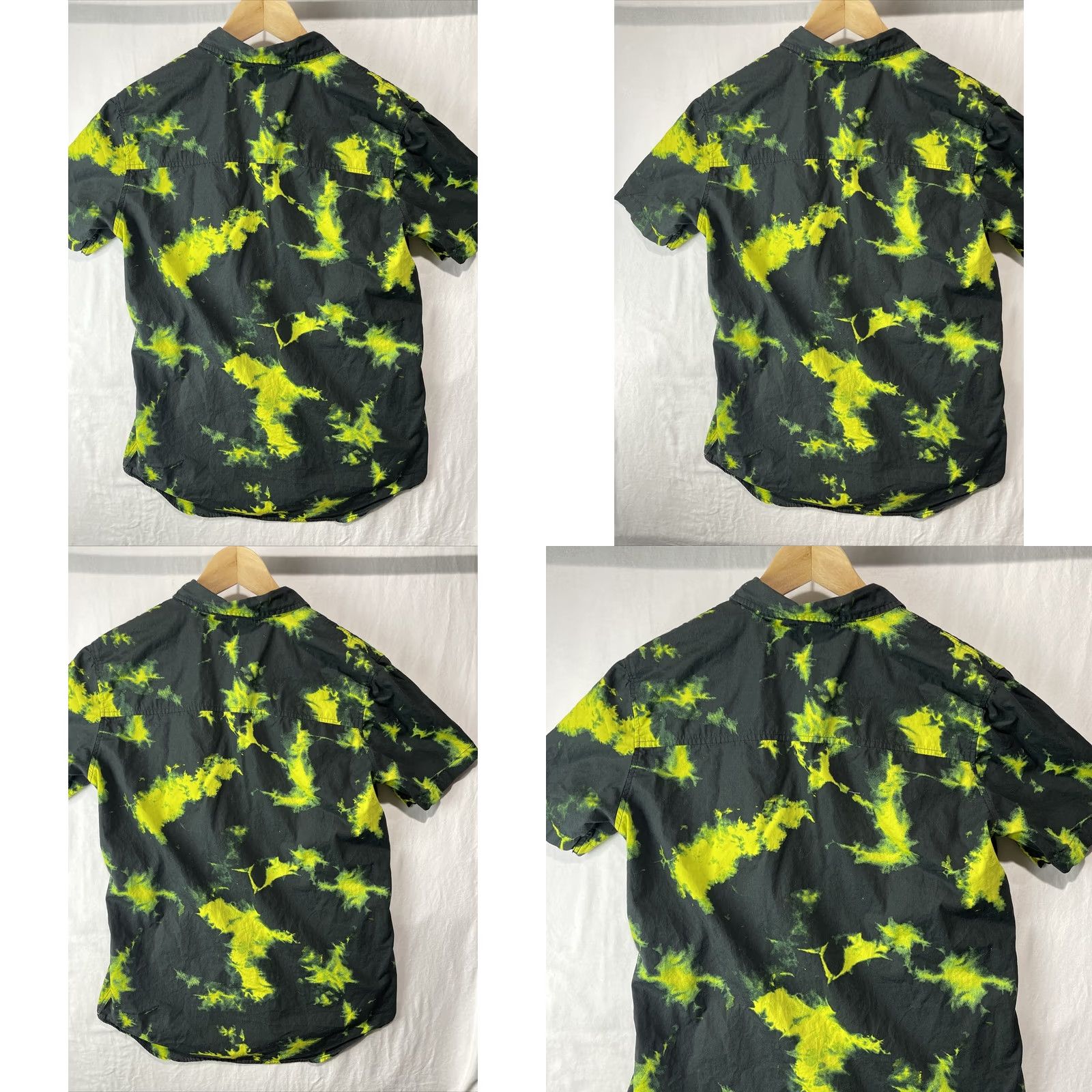 Disney Disney Oogie Boogie Shirt Mens Medium Green Ghost Flames Button-Up Casual Adult Size US M / EU 48-50 / 2 - 8 Thumbnail