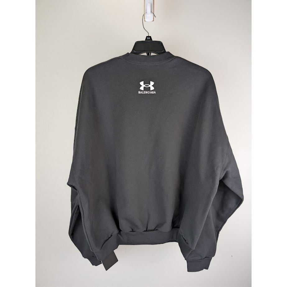 Balenciaga × Under Armour o1rshd1 Under Armour Molleton Oversized Crewneck Sweatshirt Size US L / EU 52-54 / 3 - 9 Thumbnail