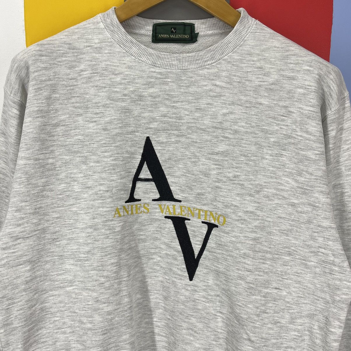Vintage Vintage ANIES VALENTINO Crew Neck Sweatshirt #1418/AW Size US M / EU 48-50 / 2 - 2 Thumbnail