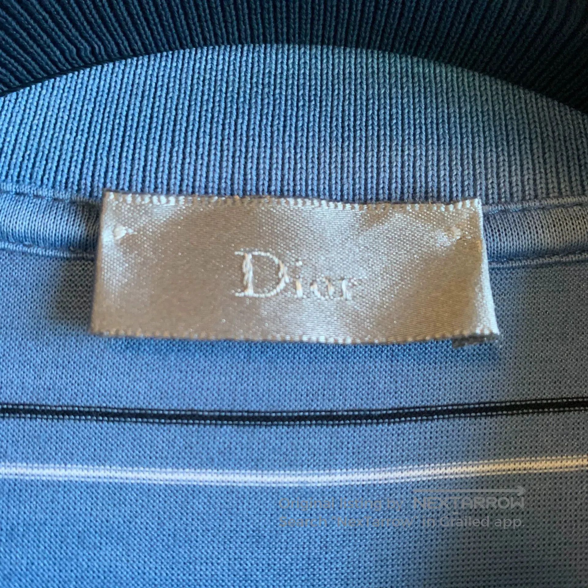 Dior dior blue striped bee polo shirt. Size US L / EU 52-54 / 3 - 5 Thumbnail