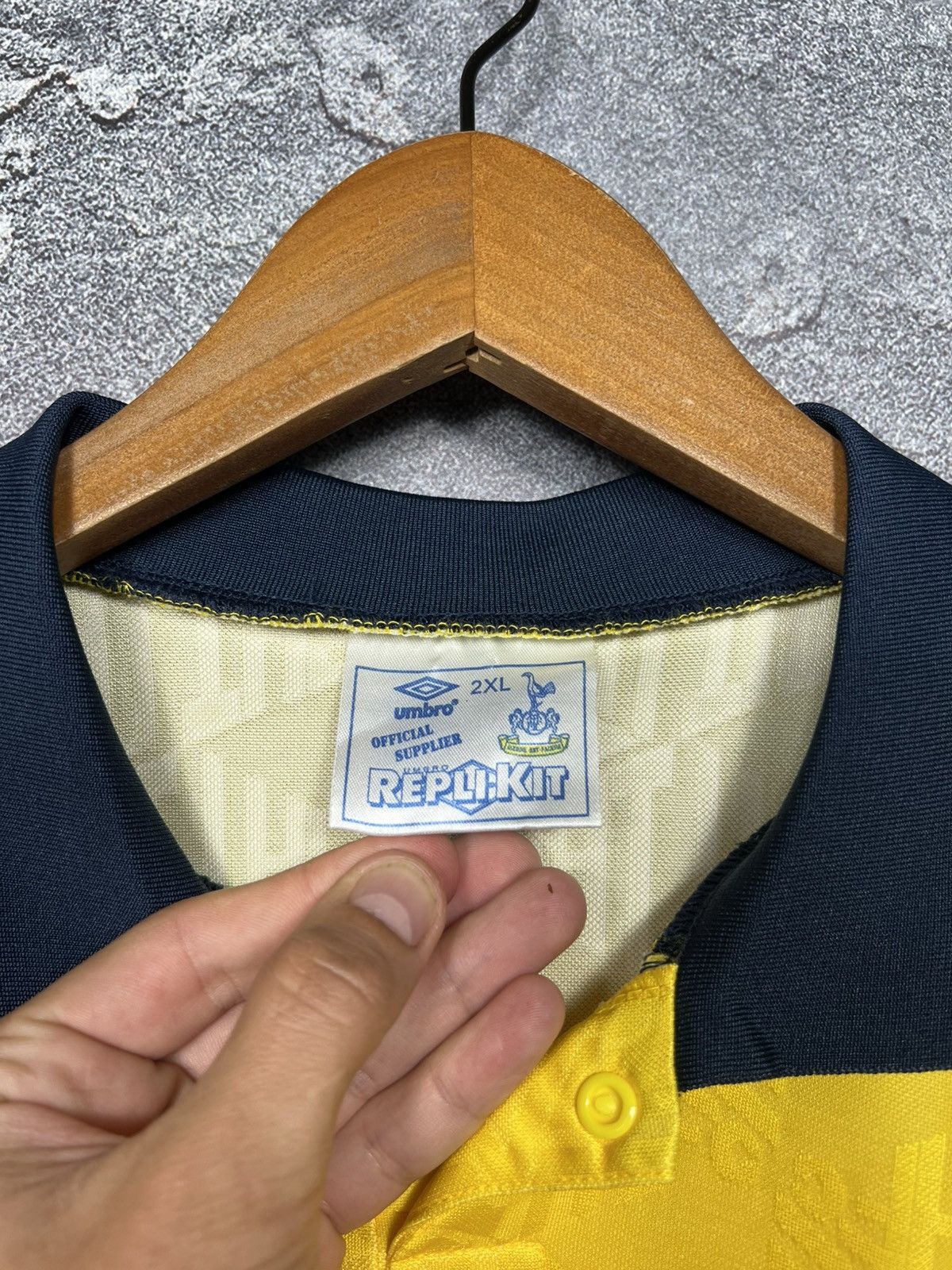 Umbro Tottenham Hotspur 1991/1995 #11 Nayim Away Shirt Jersey Size US XXL / EU 58 / 5 - 7 Thumbnail