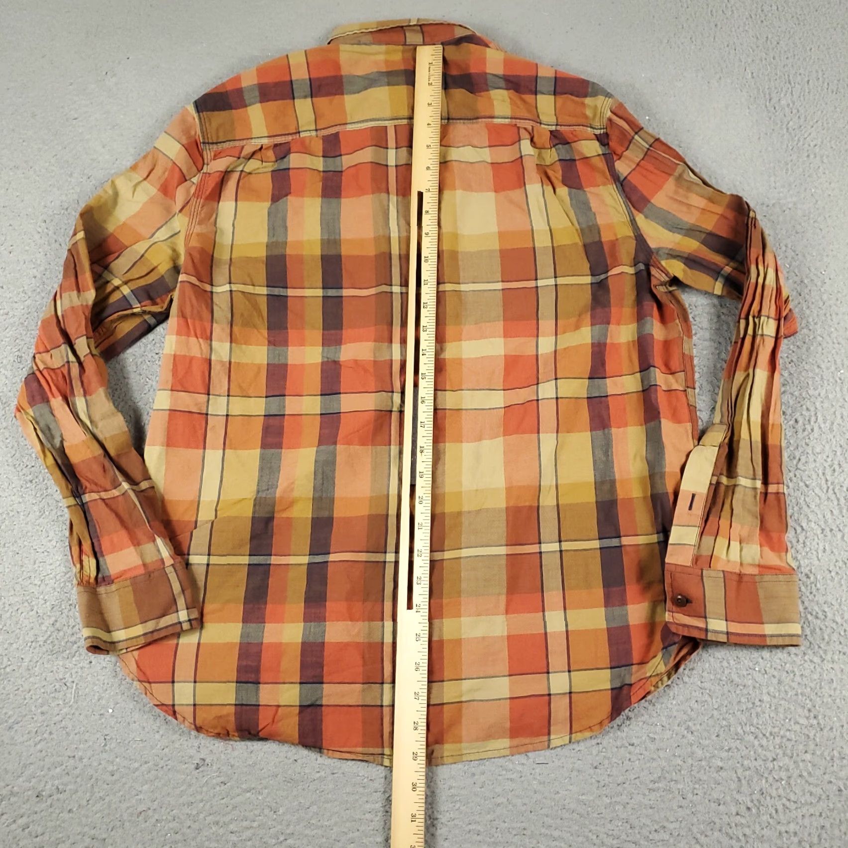 Lucky Brand Lucky Brand Button-Up Shirt Mens Large Beige Plaid Long Sleeve Casual Workwear Size US M / EU 48-50 / 2 - 3 Thumbnail