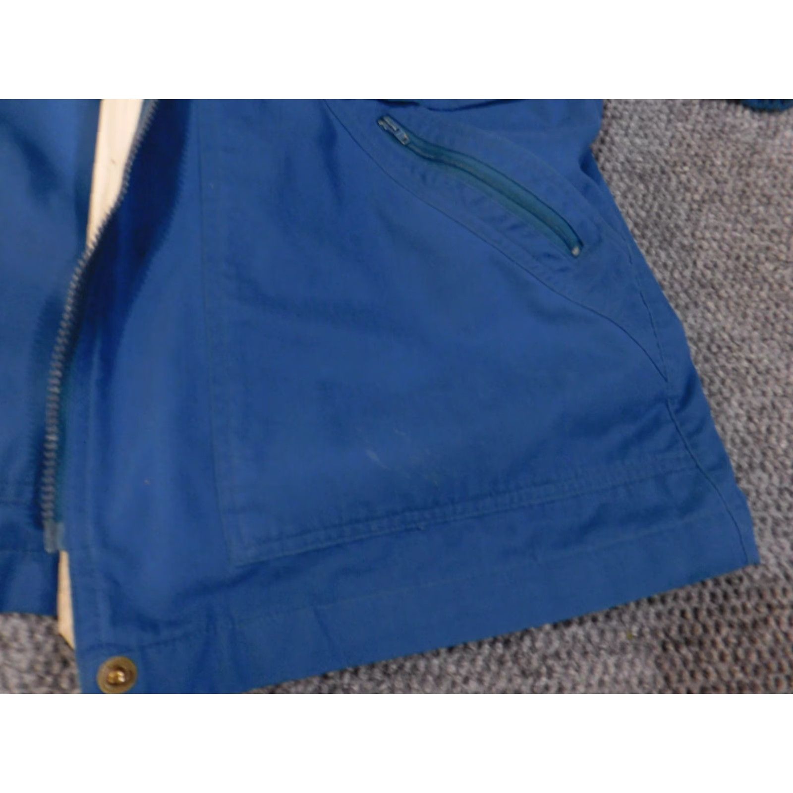 London Fog London Fog Jacket Mens Large blue coat zip hoodie heavy lined snap outdoors Size US L / EU 52-54 / 3 - 7 Thumbnail