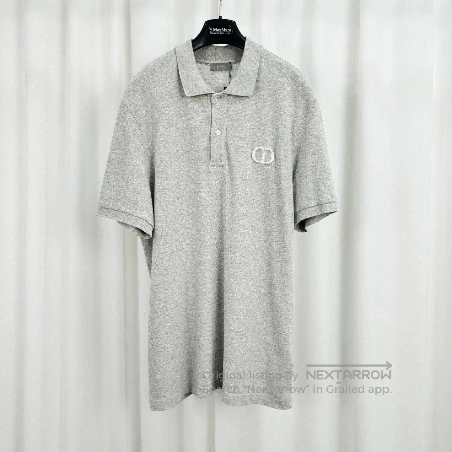 Dior Dior New Gray Embroidered CD Polo. Size US XXL / EU 58 / 5 - 1 Thumbnail