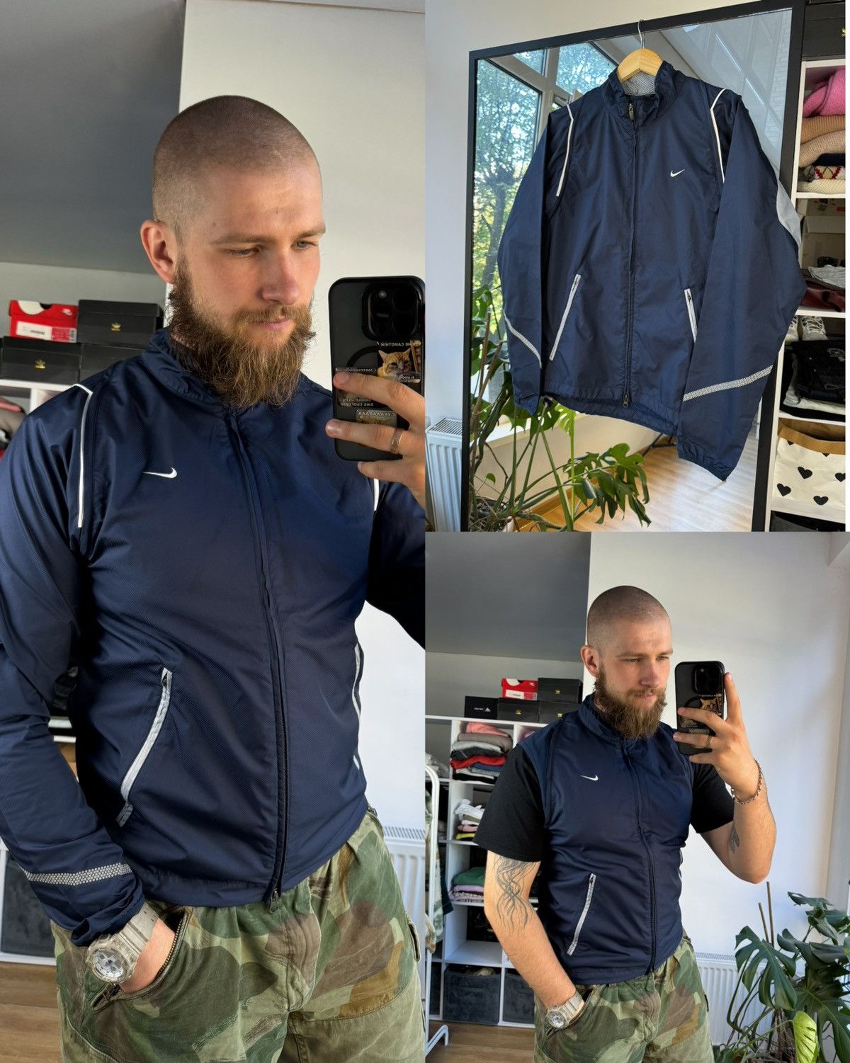 Nike × Vintage Nike vintage track jacket clima-fit Size US L / EU 52-54 / 3 - 1 Thumbnail