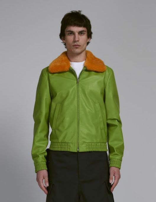 Marni o1w1db11025 Zip Shearling Jacket in Green Size US M / EU 48-50 / 2 - 1 Thumbnail