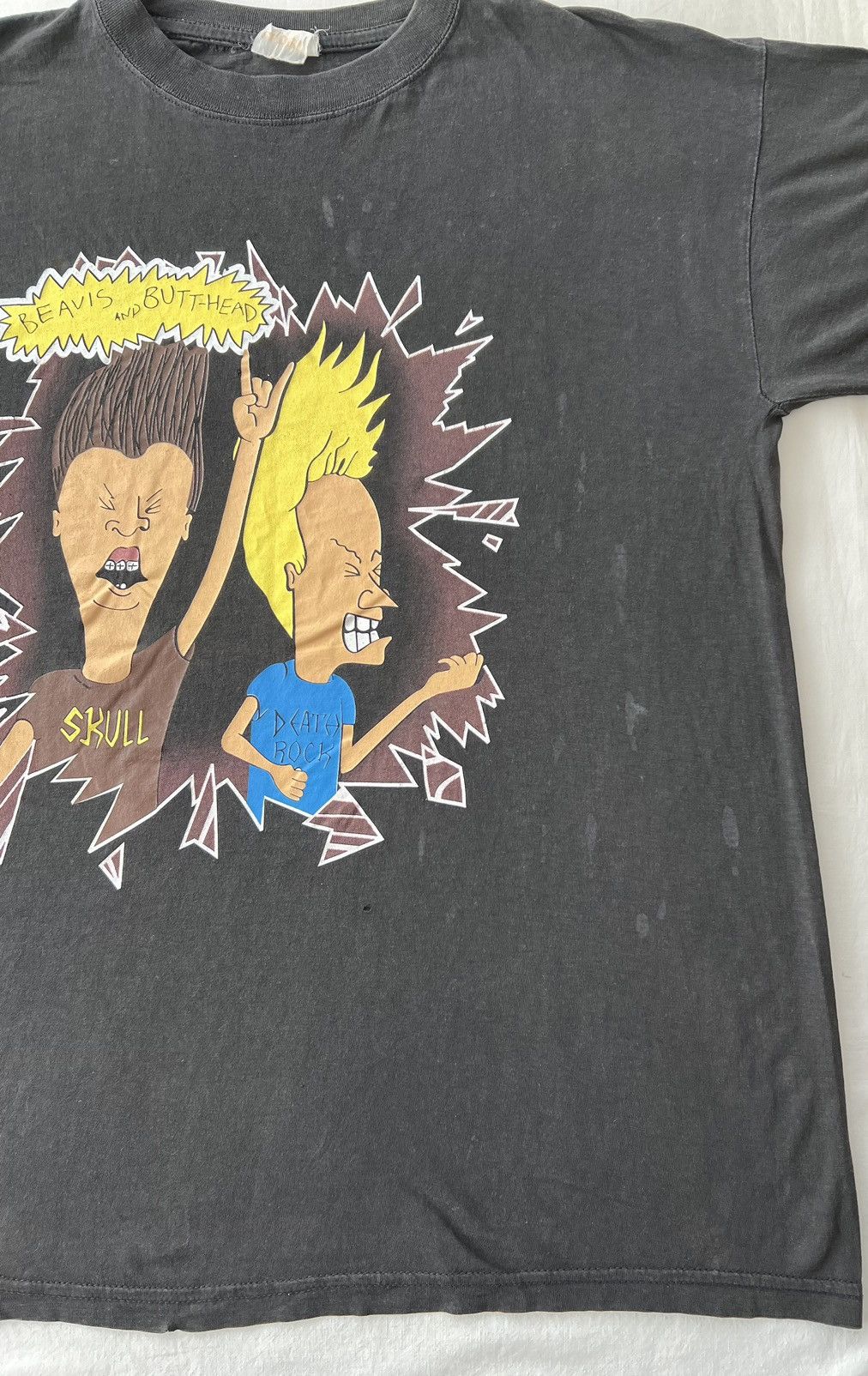 Cartoon Network Vintage 90s Beavis and Butt-Head Death Rock MTV T-shirt Size US XL / EU 56 / 4 - 9 Thumbnail
