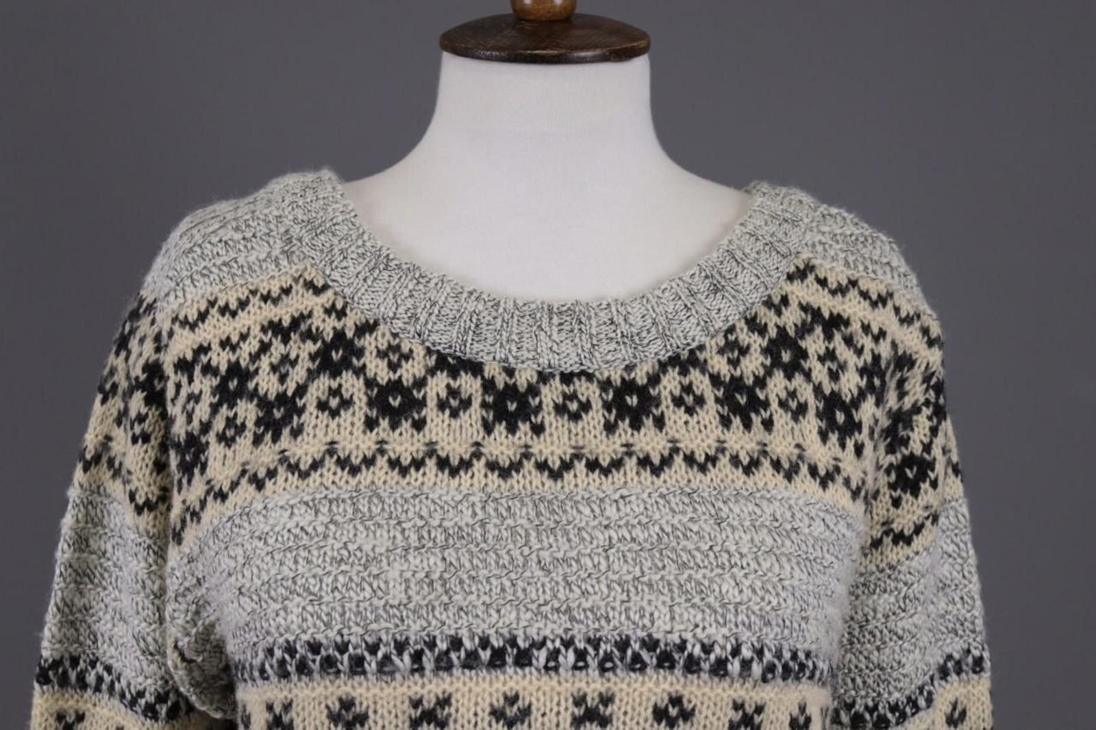 Napapijri Napapijri Gray Fair Isle Wool Knit Jumper Sweater Size M Size M / US 6-8 / IT 42-44 - 2 Thumbnail