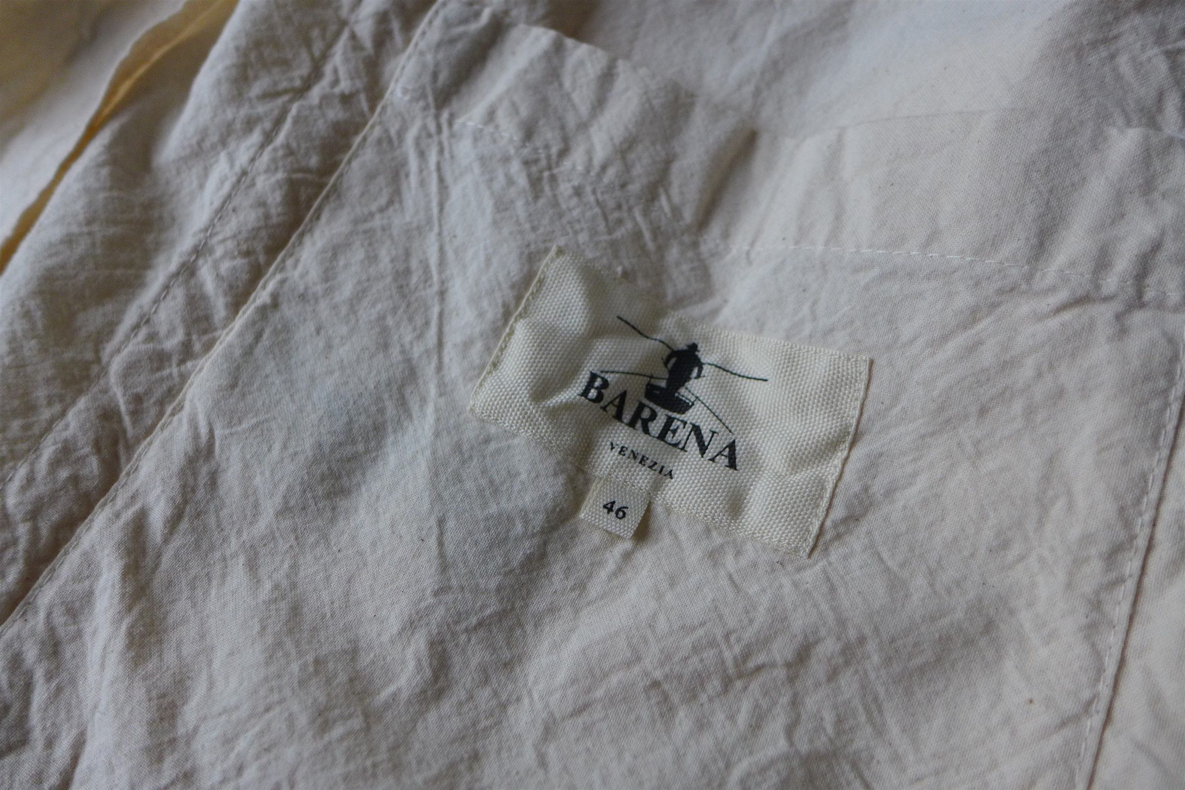 Barena Barena Oversized Stae Garzoto Overshirt - Ecru Cotton Size US L / EU 52-54 / 3 - 18 Thumbnail