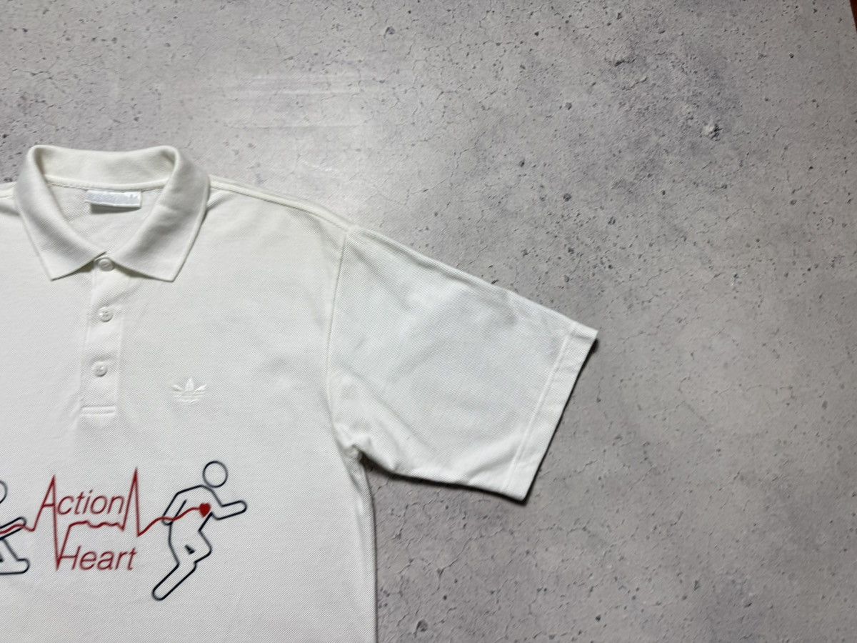 Adidas Adidas Vintage 90’s Polo Shirt White Big Logo Size US M / EU 48-50 / 2 - 3 Thumbnail
