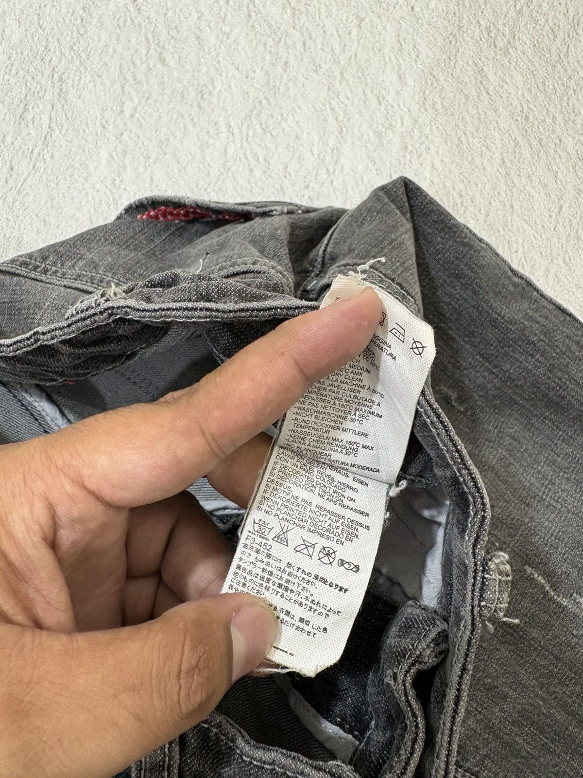 Dolce & Gabbana 2000s Dolce gabbana skiny smoke wash denim pants punk style Size US 27 - 8 Thumbnail
