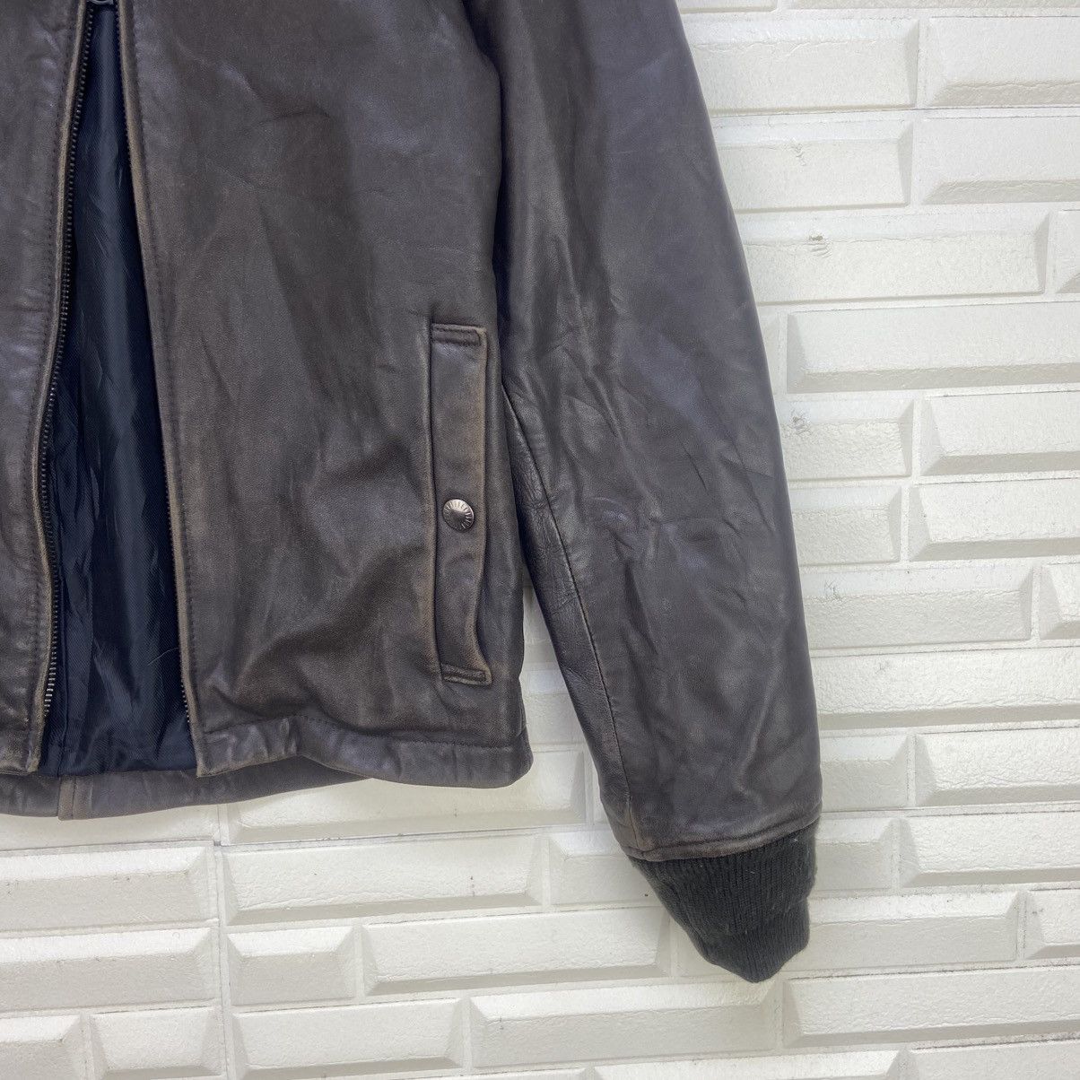 Beams Plus Rare🔥Beams Goatskin Leather Multi Zipper Jacket Size US S / EU 44-46 / 1 - 6 Thumbnail