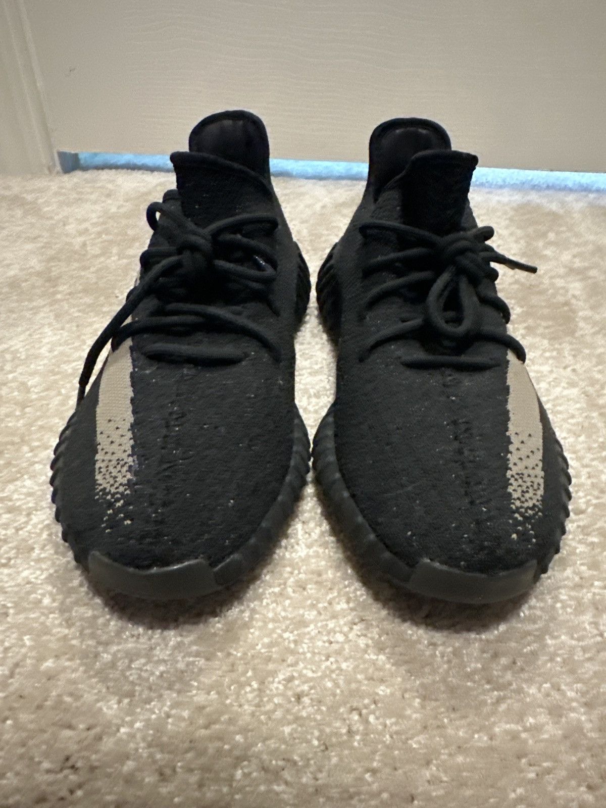 Adidas Adidas Yeezy Boost 350 V2 Core Black White Size US 12 / EU 45 - 2 Thumbnail