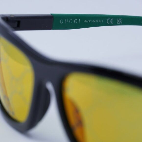 Gucci 🕶️ New Gucci GG1735S 005 Sunglasses - Black with Green Size ONE SIZE - 6 Thumbnail