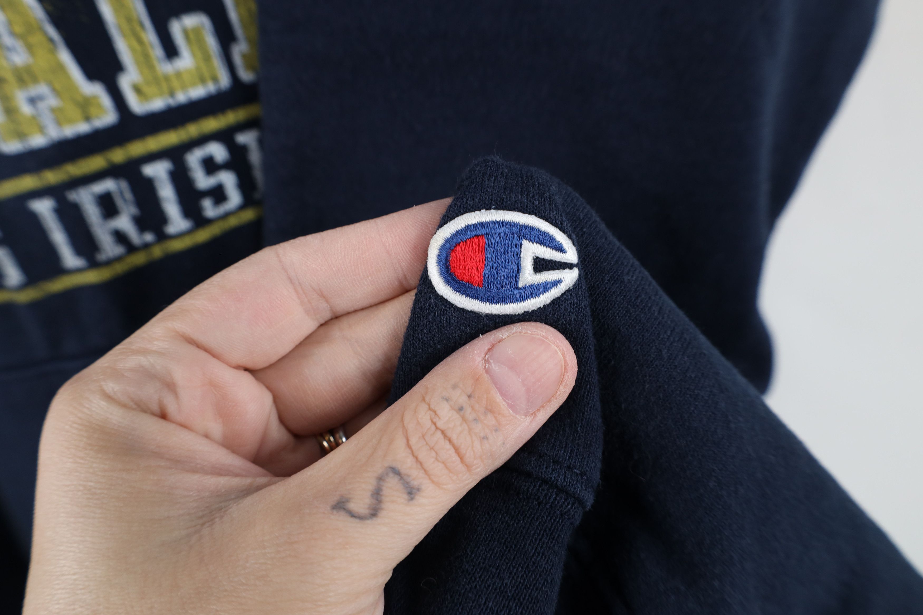 Champion Vintage Champion Dame University Half Zip Hoodie Sweatshirt Size US L / EU 52-54 / 3 - 4 Thumbnail
