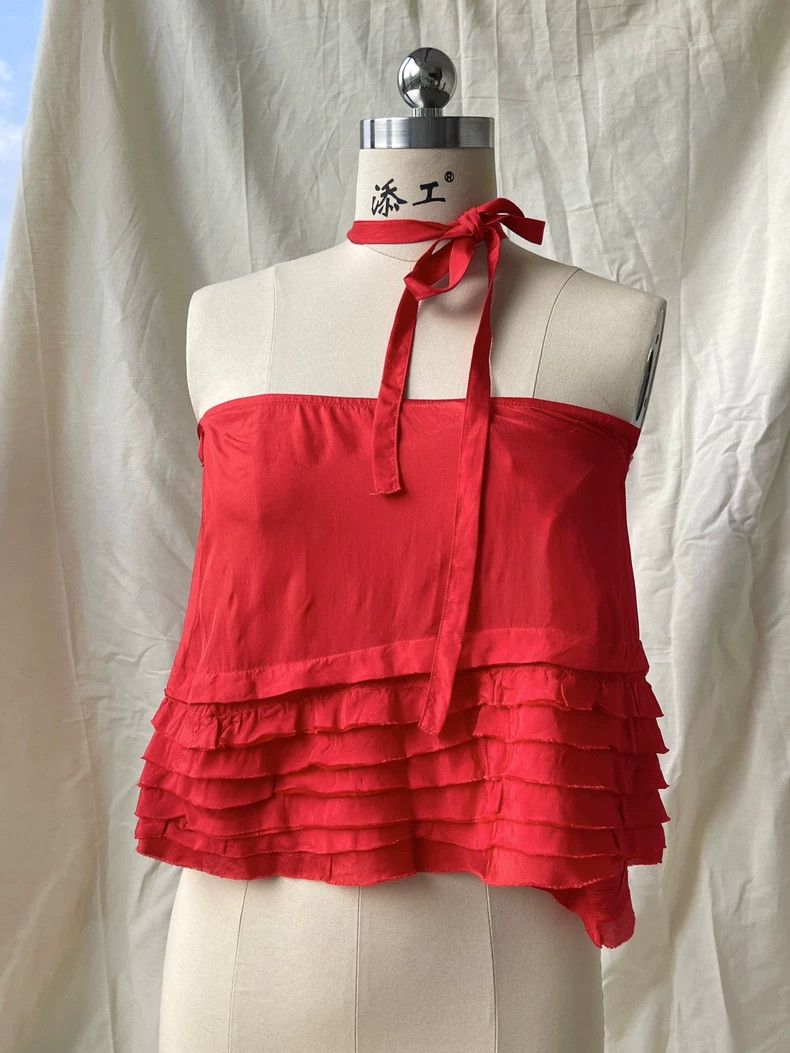 Comme des Garcons Comme des Garcons Red cake hem multi-layer lace one-piece Size M / US 6-8 / IT 42-44 - 4 Thumbnail