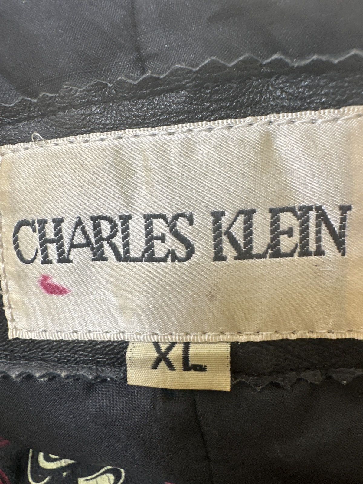 Other Charles Klein Leather Peacoat Jacket Size XL / US 12-14 / IT 48-50 - 6 Thumbnail