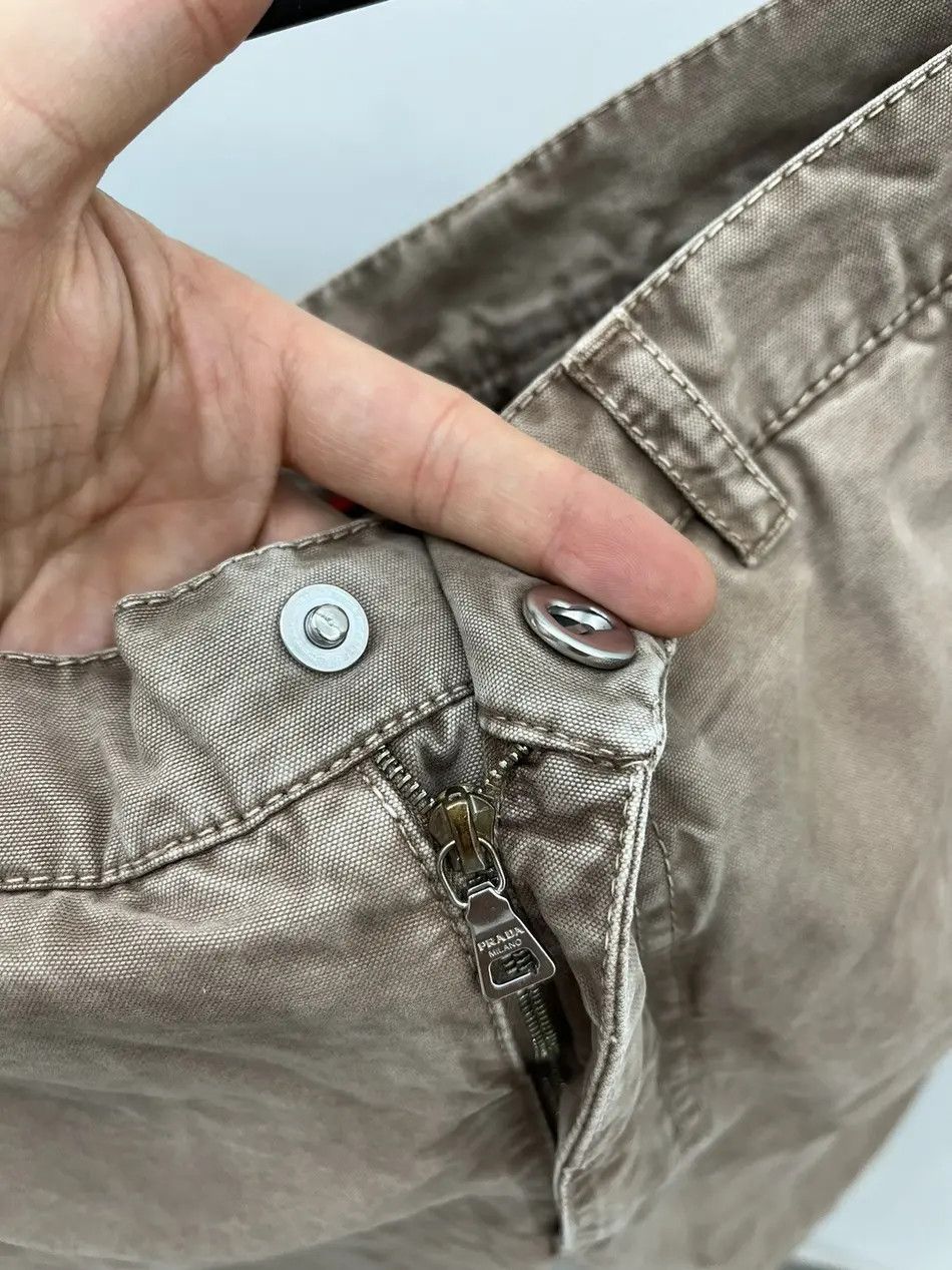 Prada Prada Brown Leather Label Shorts Size US 30 / EU 46 - 4 Thumbnail