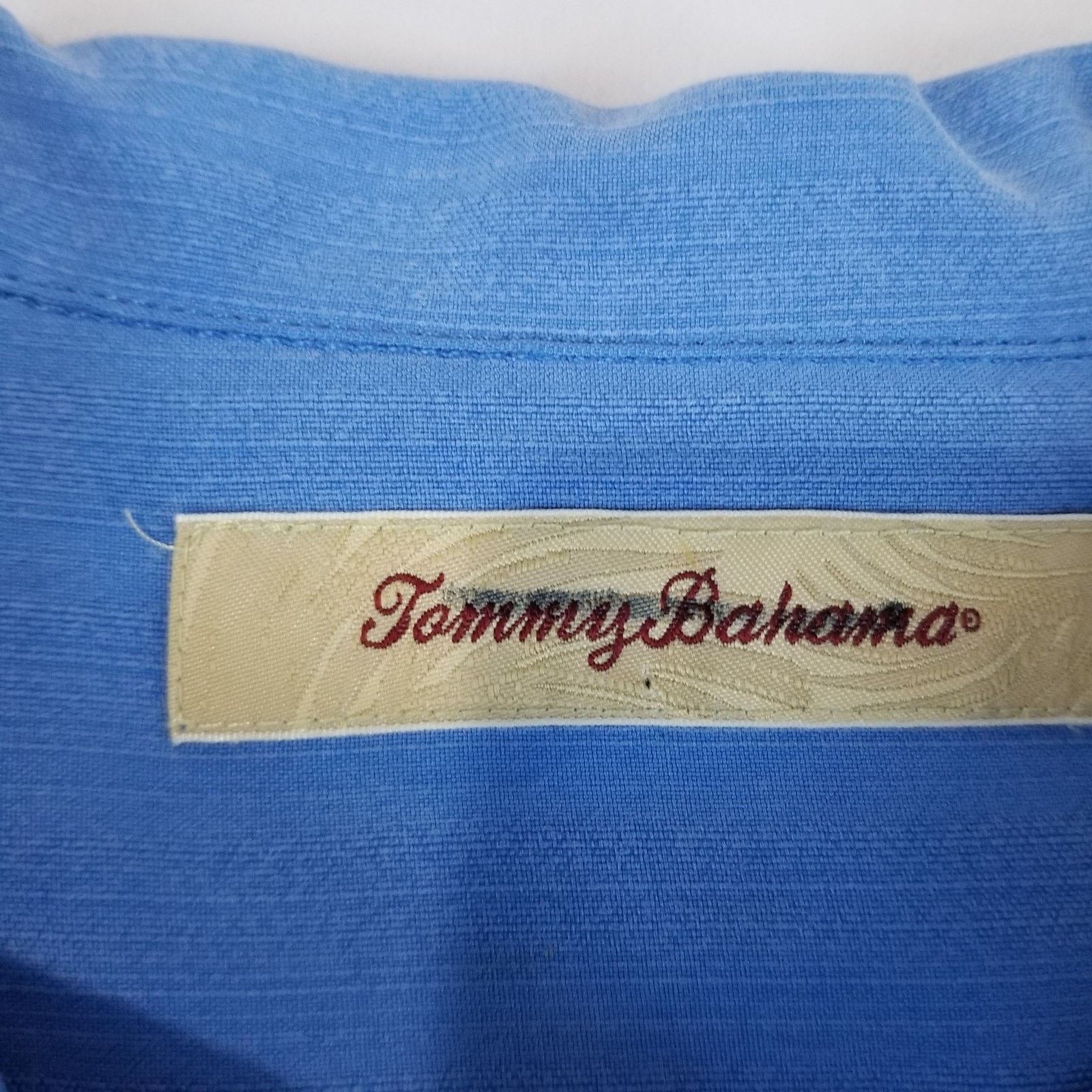Tommy Bahama TOMMY BAHAMA Shirt Mens Large Silk Twill Loop Collar Camp Size US L / EU 52-54 / 3 - 4 Thumbnail
