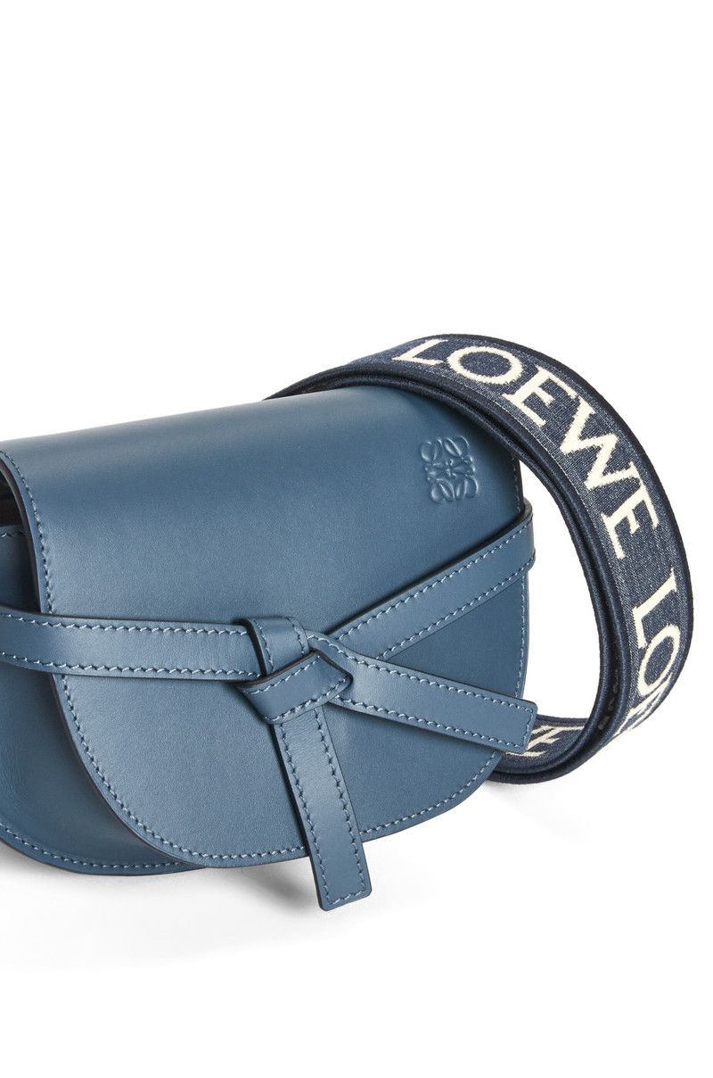 Loewe o1in1g0426 Size: OS / Mini Gate Dual Bag in Onyx Blue Size ONE SIZE - 9 Thumbnail