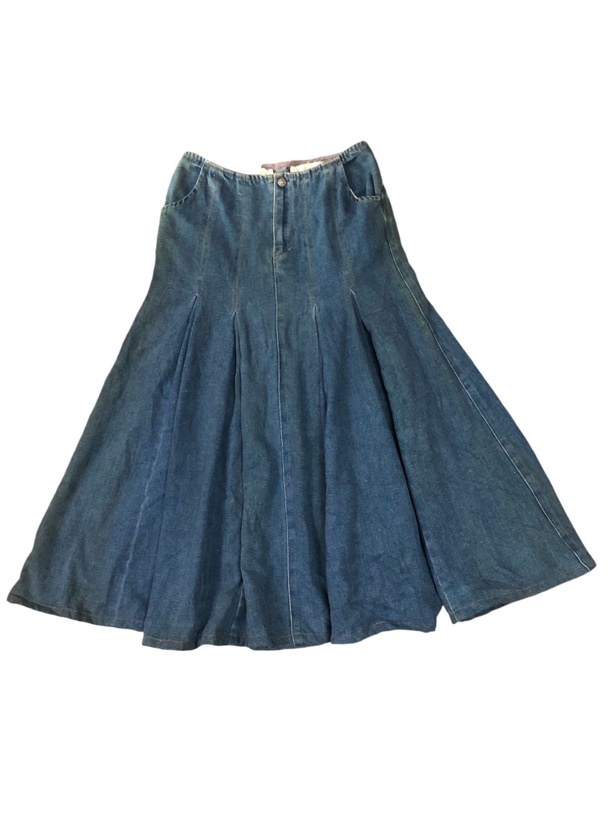 Hysteric Glamour × Japanese Brand Ozone Rock Denim Maxy Skirt Size 27" / US 4 / IT 40 - 1 Thumbnail