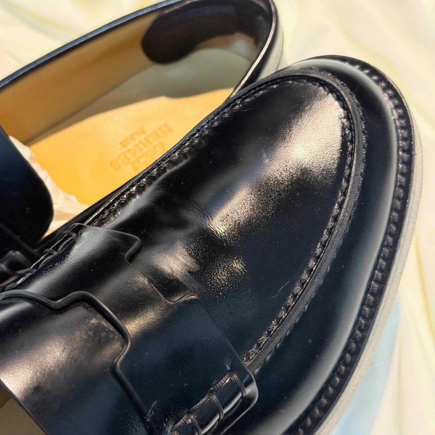 Hermes Hermes Black Platform Loafer 36 (99 New) Size US 5.5 / IT 35.5 - 8 Thumbnail
