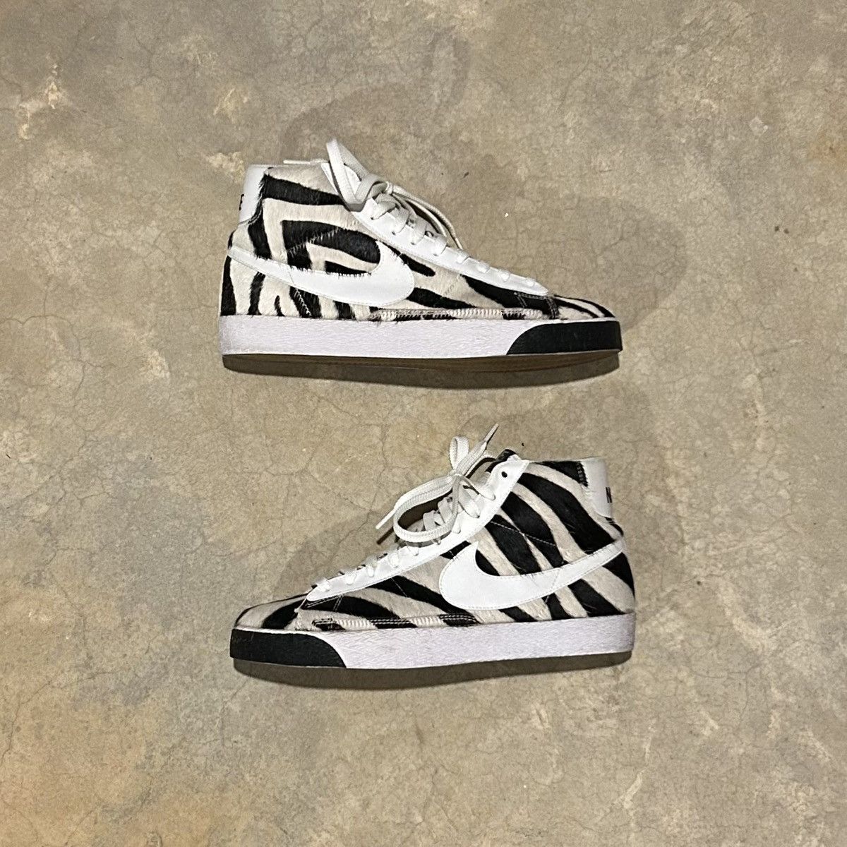 Nike Nike SB Blazer Mid Premium Zebra Pony Hair 2007 US 10.5 Size US 10.5 / EU 43-44 - 3 Thumbnail