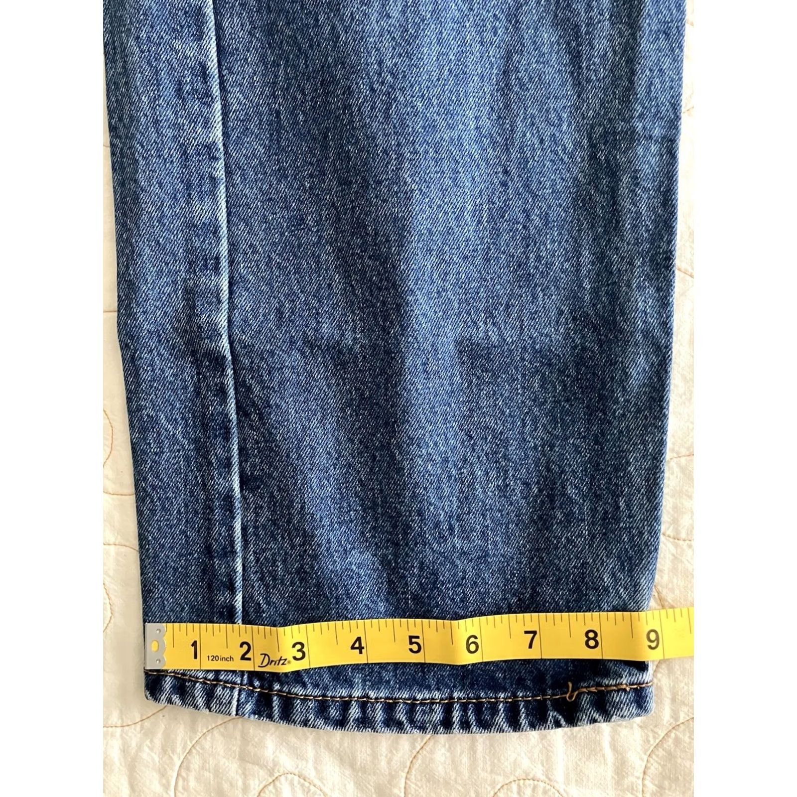 Levi's VINTAGE Levi’s 505 Regular Straight Leg Blue Denim Jeans 40x30 Missing Belt Loop Work Size US 40 / EU 56 - 5 Thumbnail