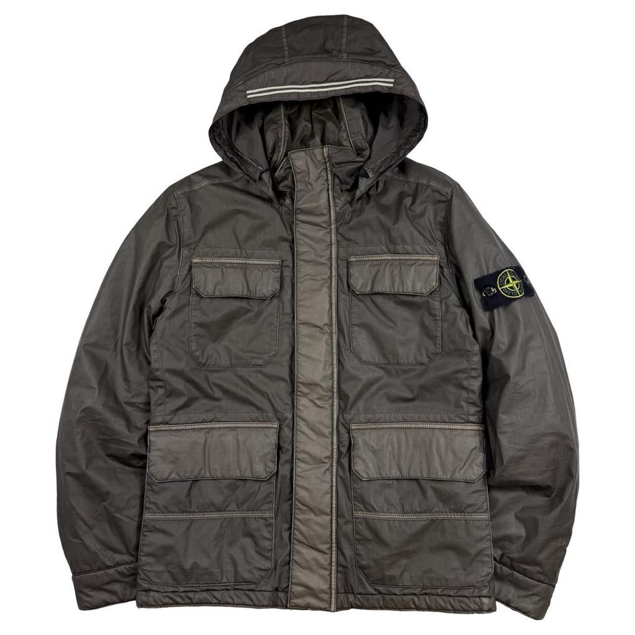 Stone Island Stone Island Brown Mussola Gommato Multipocket Jacket Small Size US S / EU 44-46 / 1 - 1 Thumbnail