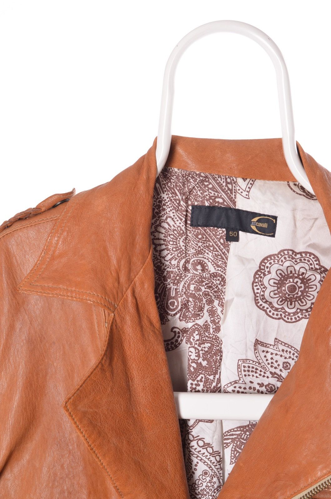 Just Cavalli Just Cavalli Perfecto Leather Aviator Jacket size M Size US M / EU 48-50 / 2 - 5 Thumbnail