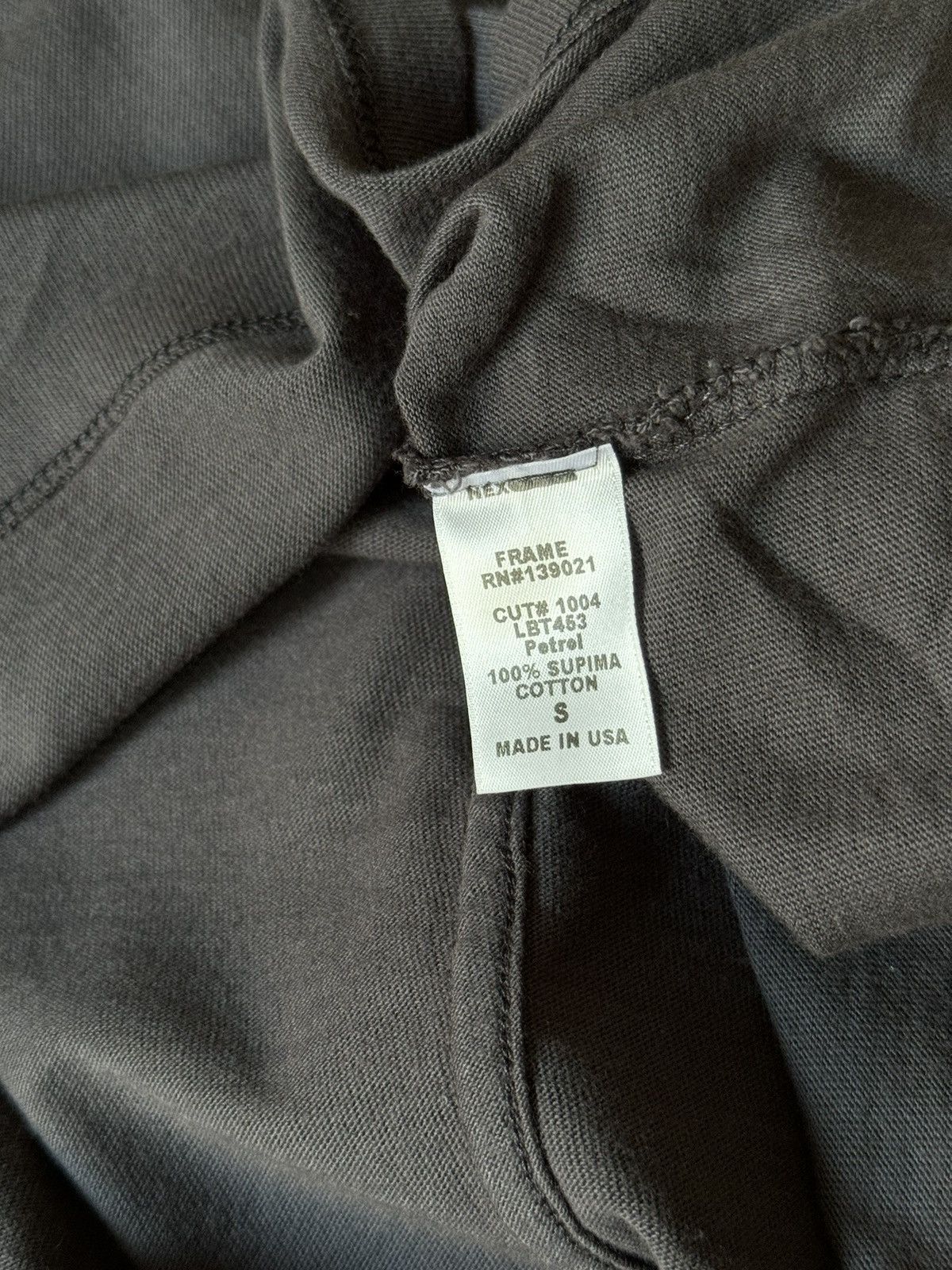 Frame Frame Supima Cotton Dark Grey Tee Shirt Small Size S / US 4 / IT 40 - 8 Thumbnail