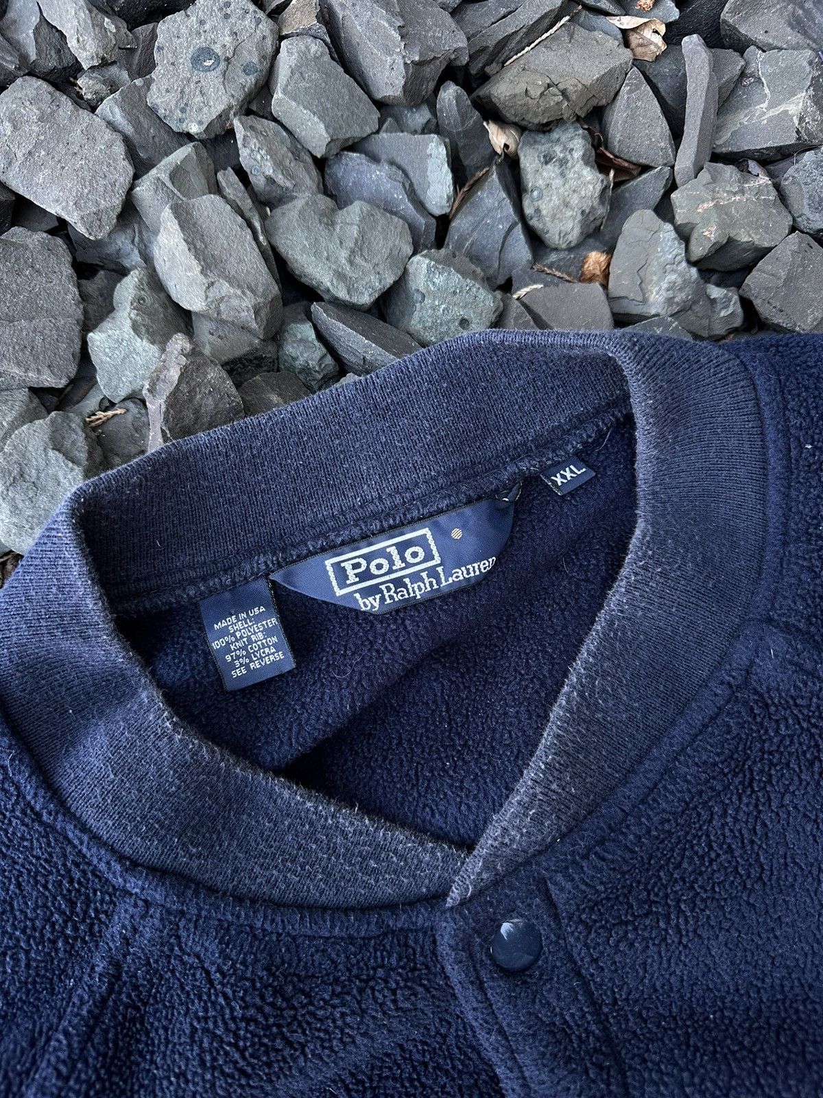 Polo Ralph Lauren × Vintage Vintage jacket polo Ralph Lauren Fleece bomber Size US XXL / EU 58 / 5 - 5 Thumbnail
